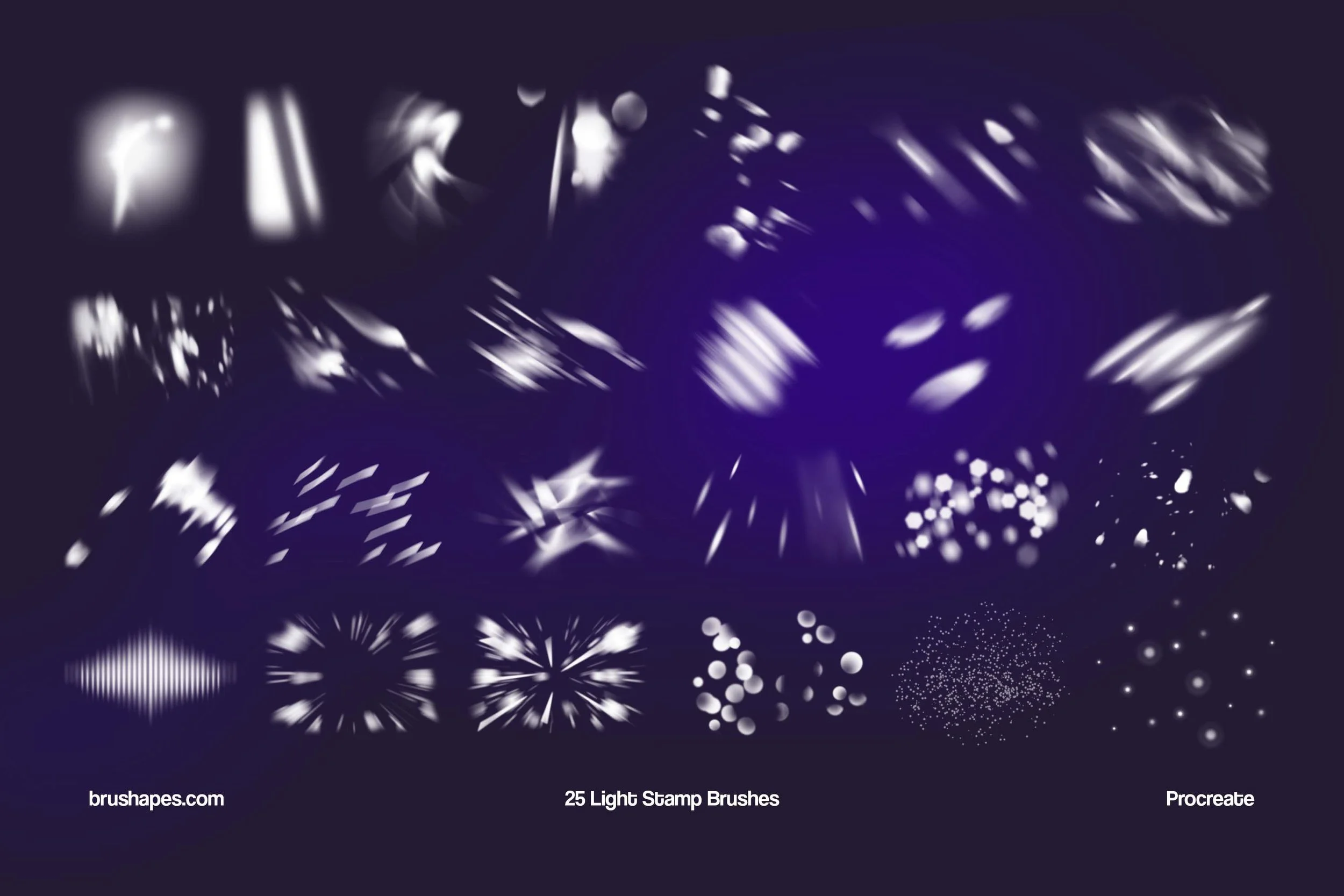 Light Leaks and Glow Procreate Brushes