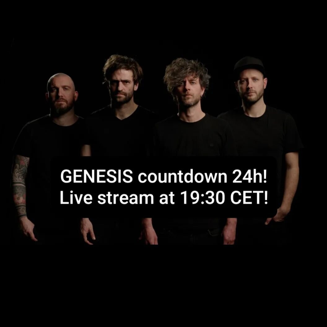 Tomorrow THE release of our single GENESIS! 
We'll host our first Live Stream ever 😈 Find us on Instagram! 

Come over and say HI! 👋 &hellip;and find out the winner of our MERCH contest 💪

We start at around 19:30 CET until ... 😇! 

#progressivem