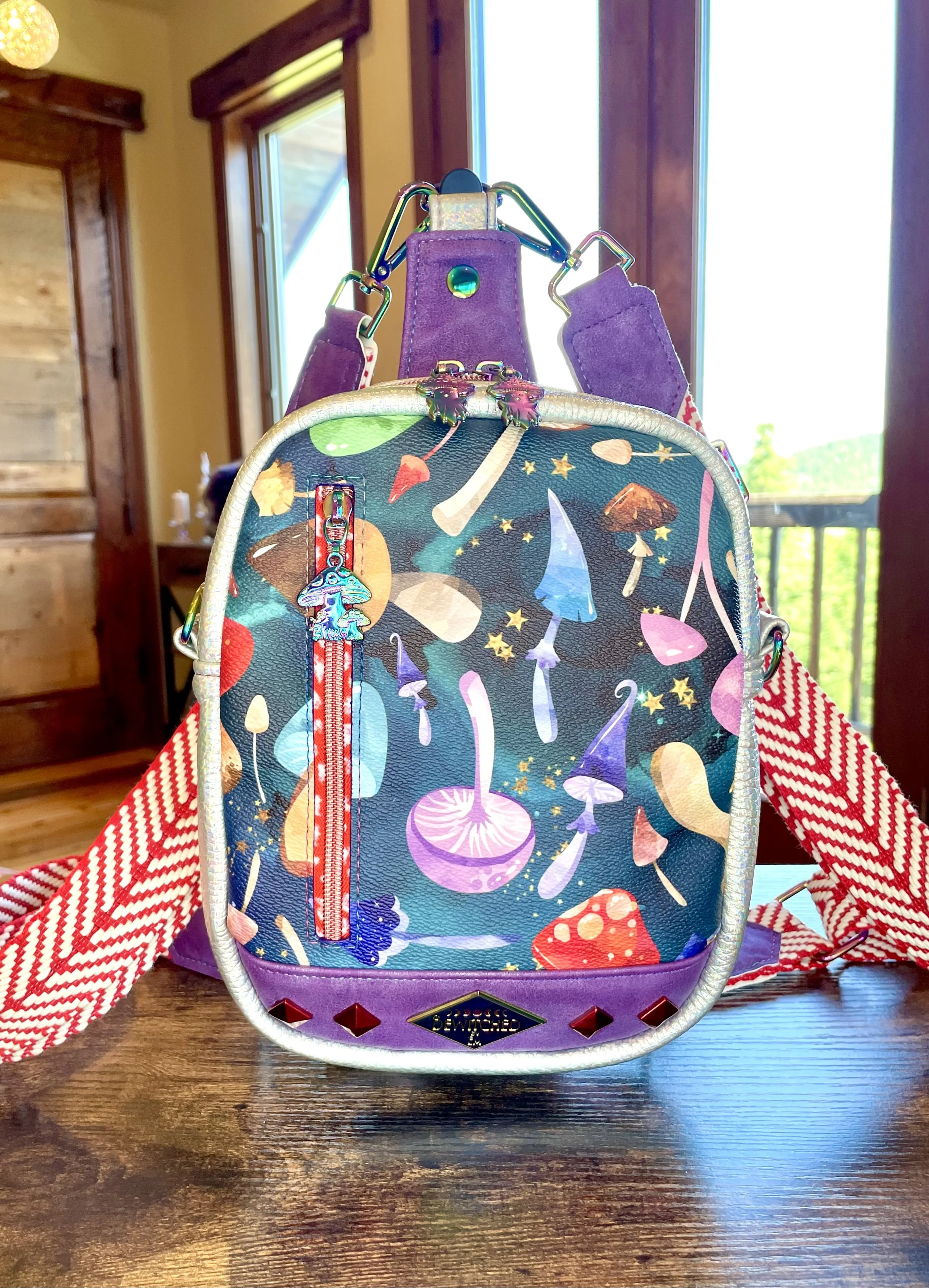 Cosmic Magic Mushrooms Convertible Bag