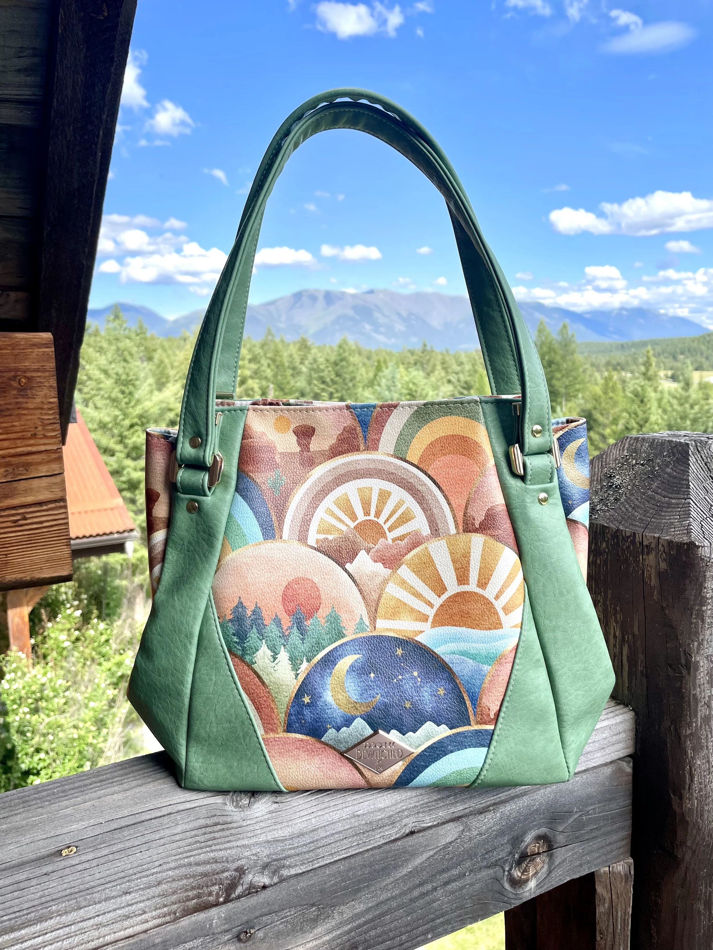Earthy Arches Shoulder Bag Crossbody Purse
