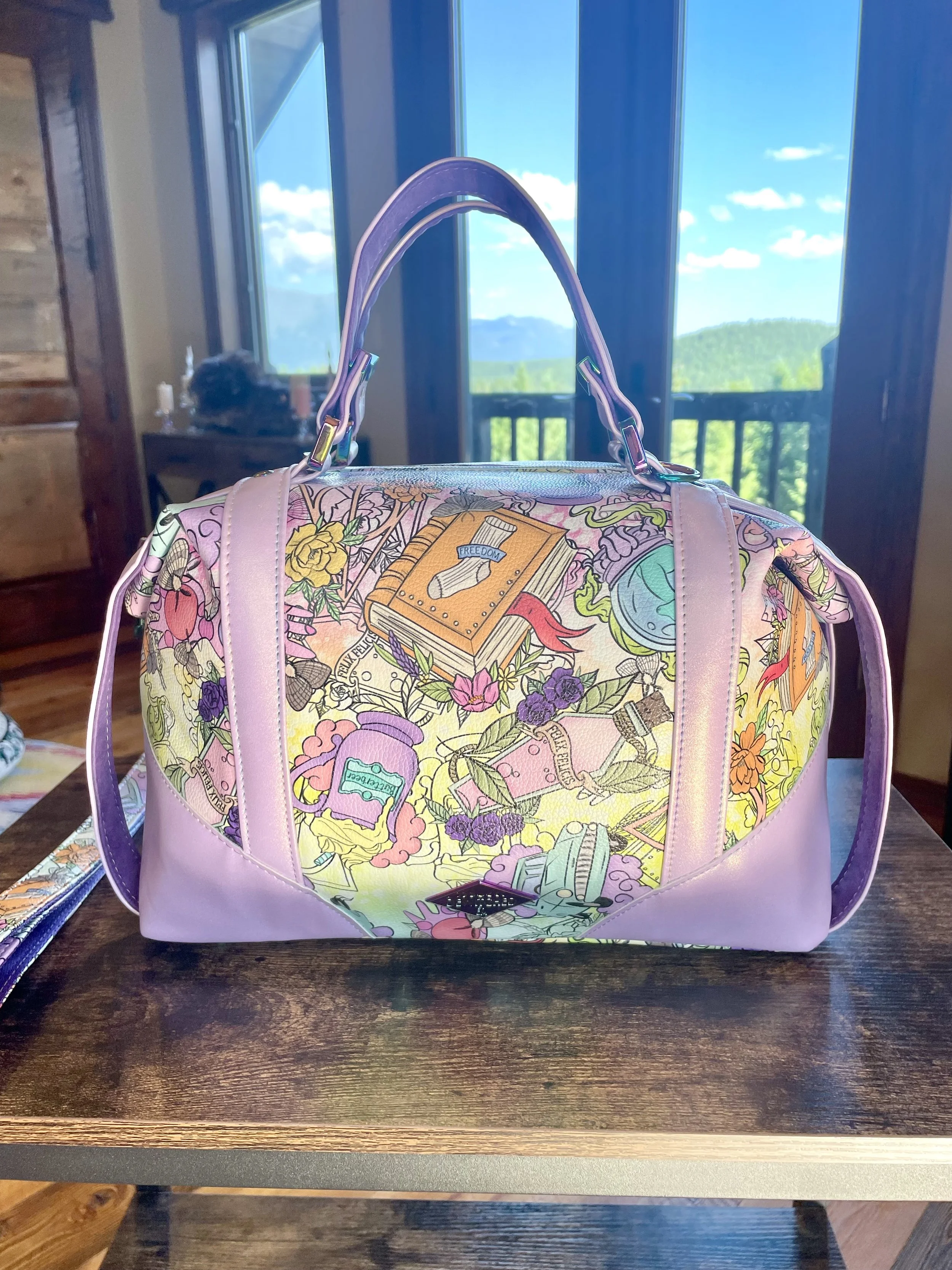 Large Hogwarts Wizard Magical Structured Handbag