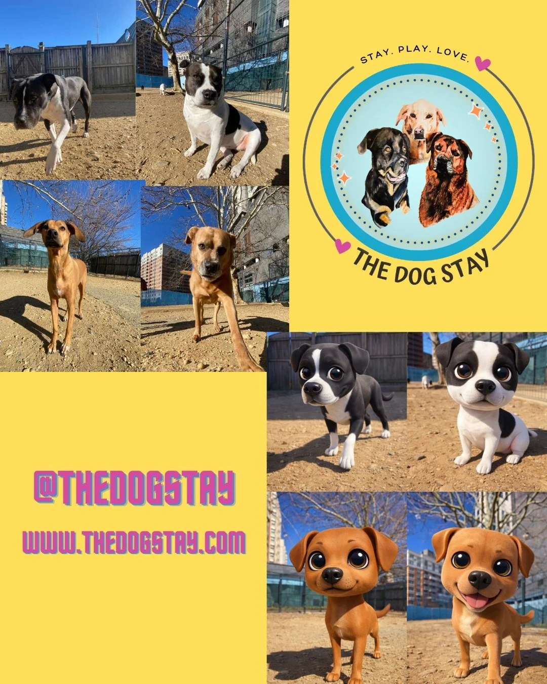 Another sunny  day at The Dog Stay.  Our bigs enjoying the rays with their buds outside today. 🐾🔆🐾🔆

#TheDogStay #CrateFreeDaycare #HappyDogs #SilverSpringMD #dmvdogs #silverspringdogs #MontgomeryCountyMD #AITheDogStay @thedogstay @silverspringdo