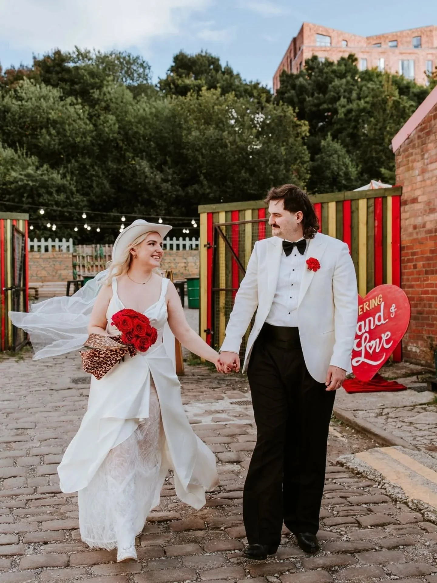 🏩❤️ Introducing Gemma &amp; Joe who got wed last week. The whole day was an absolute vibe- Leopard print, bright reds and pink, clashing and Vegas. 

The whole day completely suited them as a couple...with many wonderful quirks. They did it there wa
