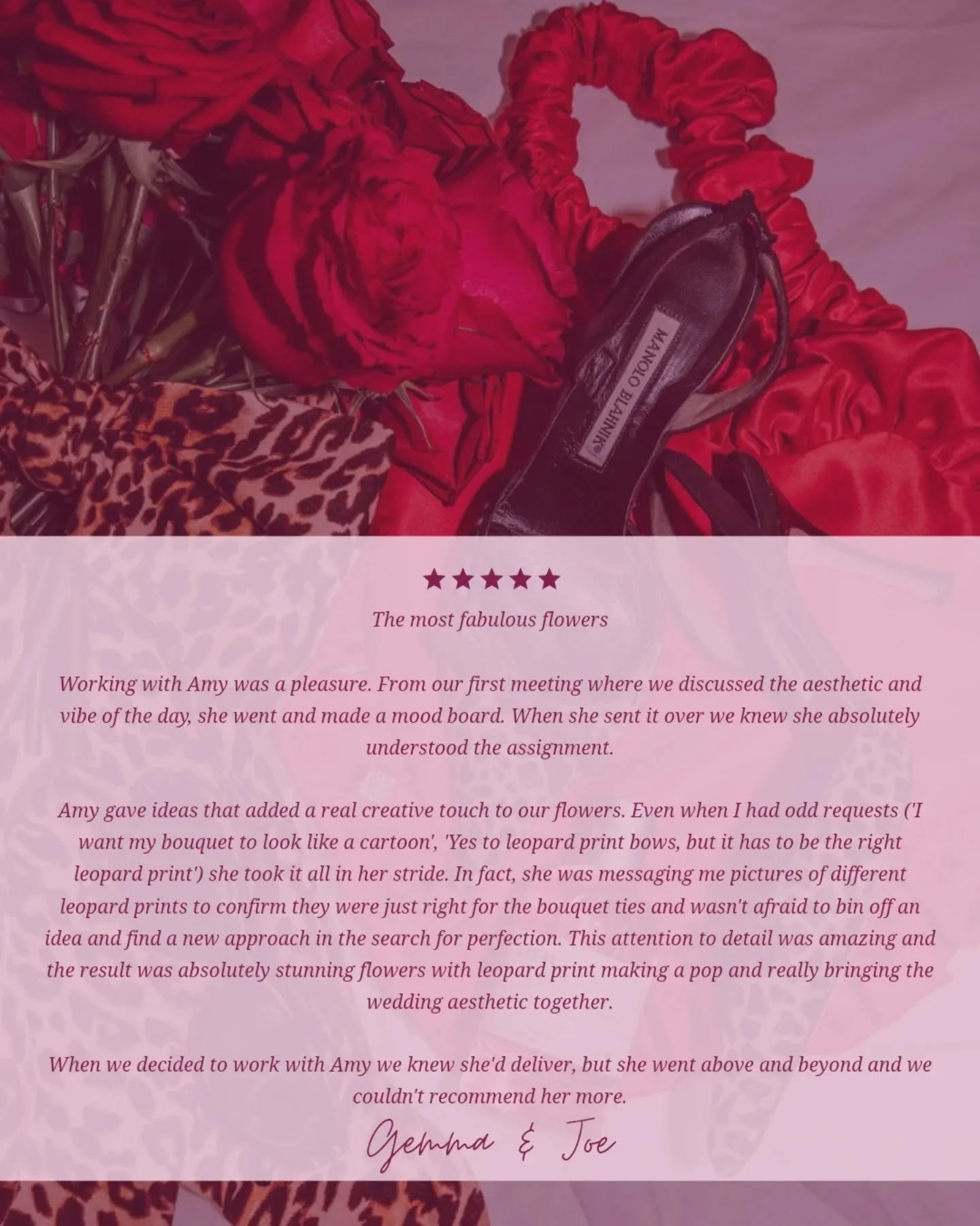 Five ⭐⭐⭐⭐⭐ reviews from some of my 2025 couples. 

Thank you 🥰🎉

Reviews like this truly make my heart sing and me  feel so happy that I have truly understood a couples vision. Supporting their day to be as perfect as they are &hearts;️💞. 

If I'v