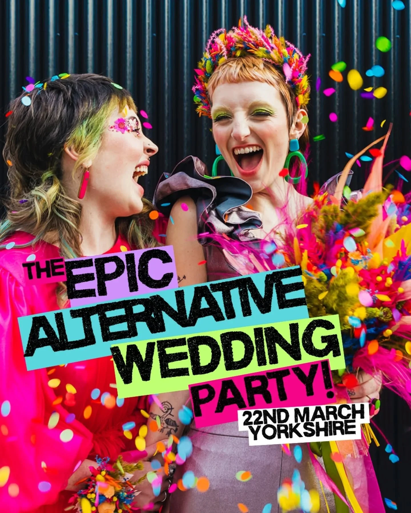 🖤 YORKSHIRE NEARLYWEDS 🖤

We&rsquo;re so excited to be exhibiting at the&nbsp;Epic Alternative Wedding Party&nbsp;with @quirky.weddings and @unconventional_wedding and we cannot wait to meet loads of awesome couples! 🤘

If you&rsquo;re planning a 