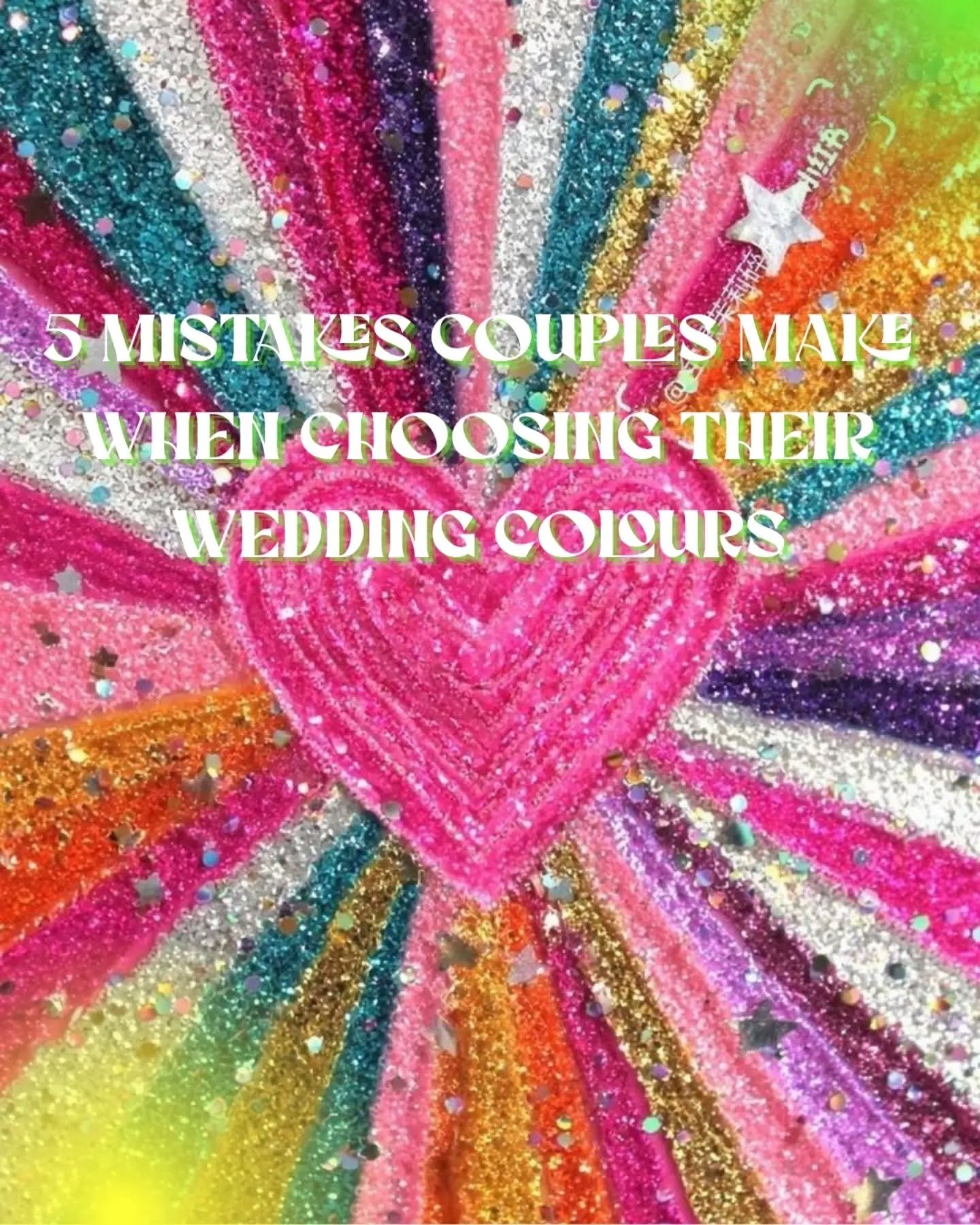 💚The biggest mistake I see? ❤️

Couples choosing colours before they've worked out the feeling they want their wedding to have.

Your colour palette isn't just about picking pretty shades. It's what ties your flowers, styling, stationery and venue t