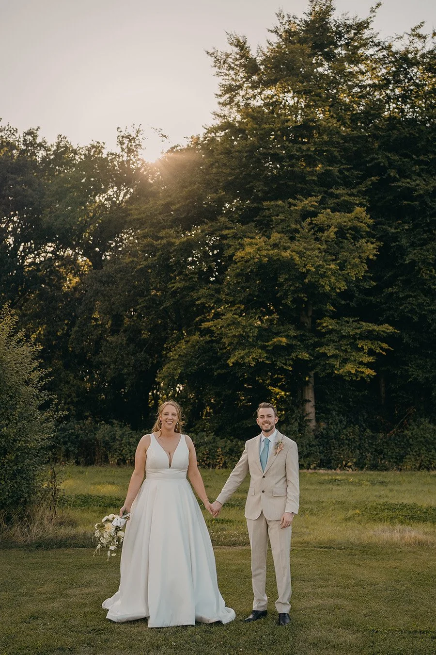 Couple pastel and white wedding florals