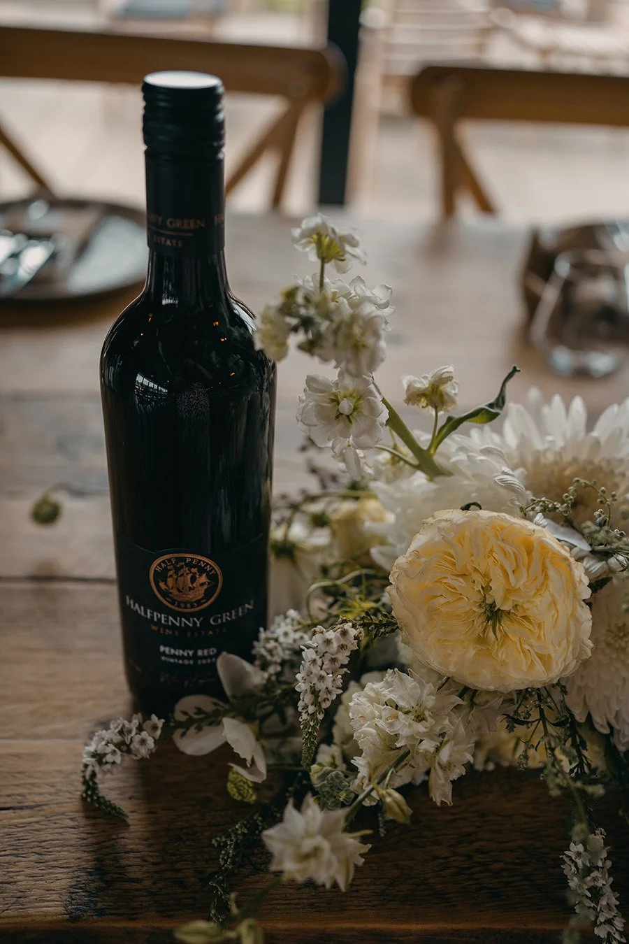 Light  and airy white bridal bouquet