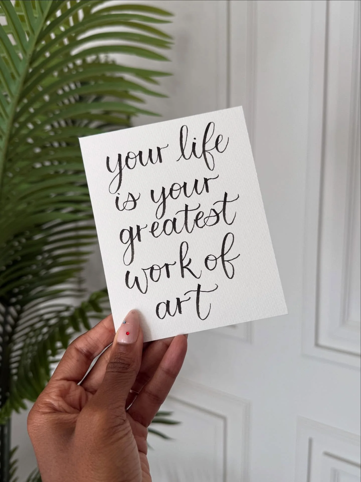 A little reminder: your life is your greatest work of art. And just like art, you should give yourself permission to create freely.