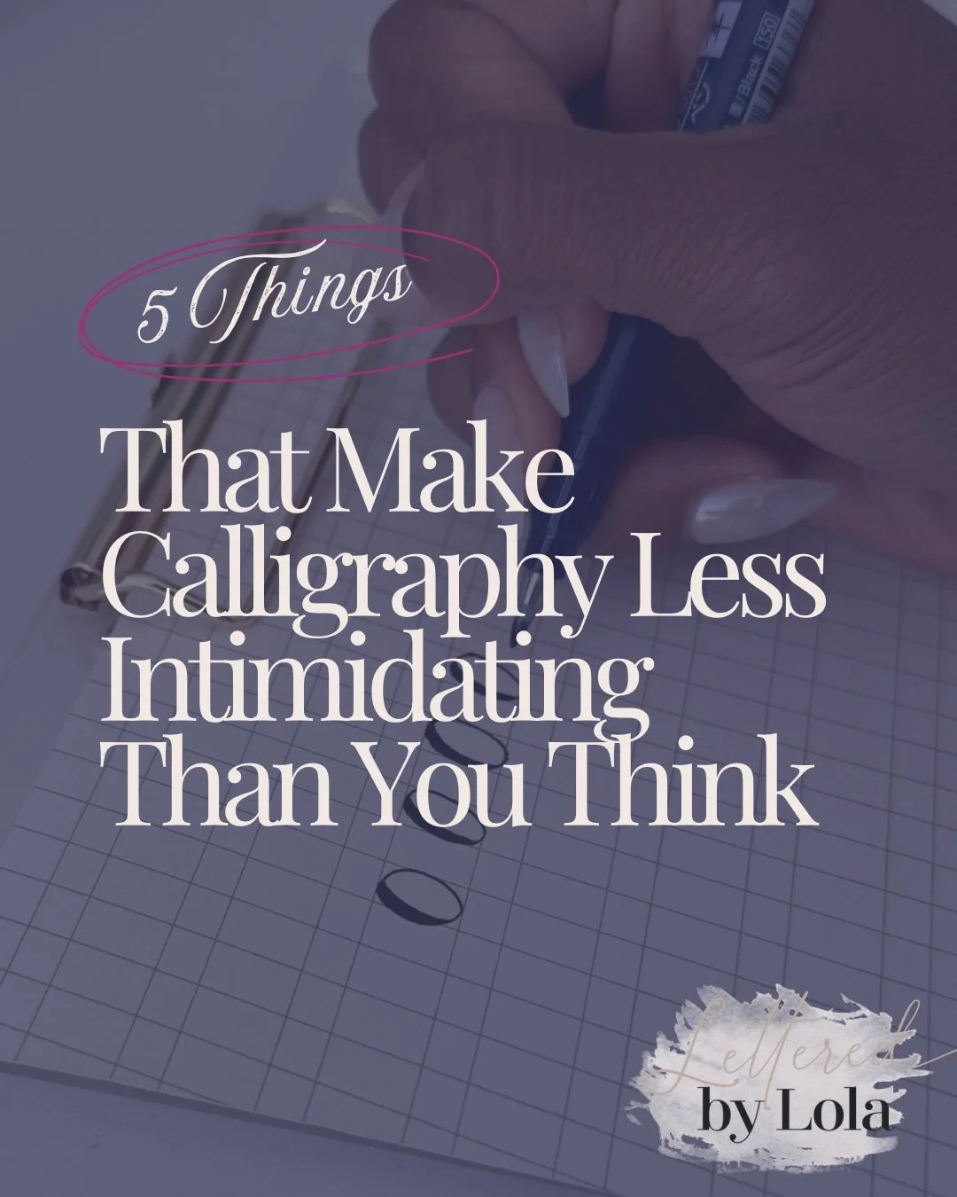 &ldquo;I can&rsquo;t do calligraphy. My handwriting is awful.&rdquo;

I hear this all the time. And every time, I wish I could show people my first practice page.

I actually hung it up in my office this year as a reminder that we all start somewhere