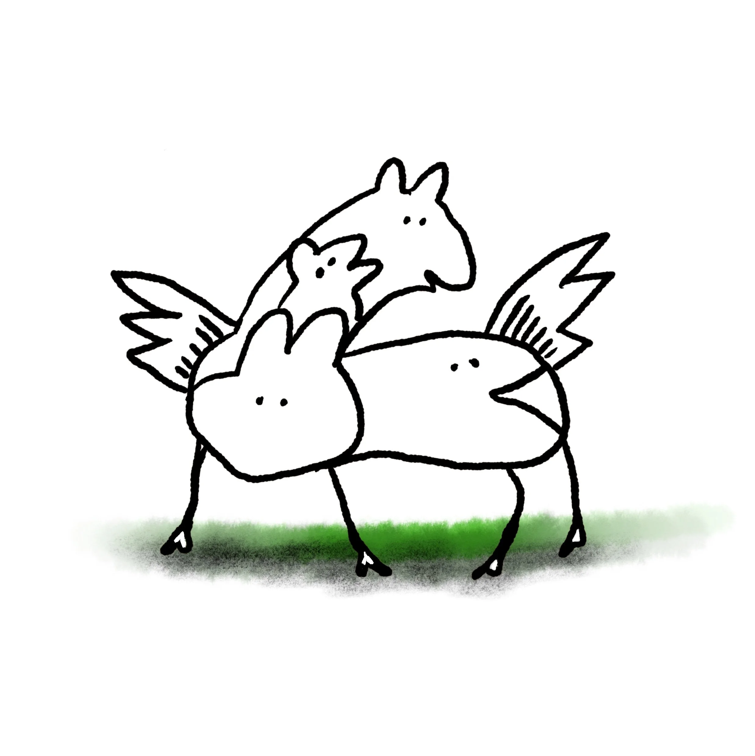 Fabelpaard / vrij werk