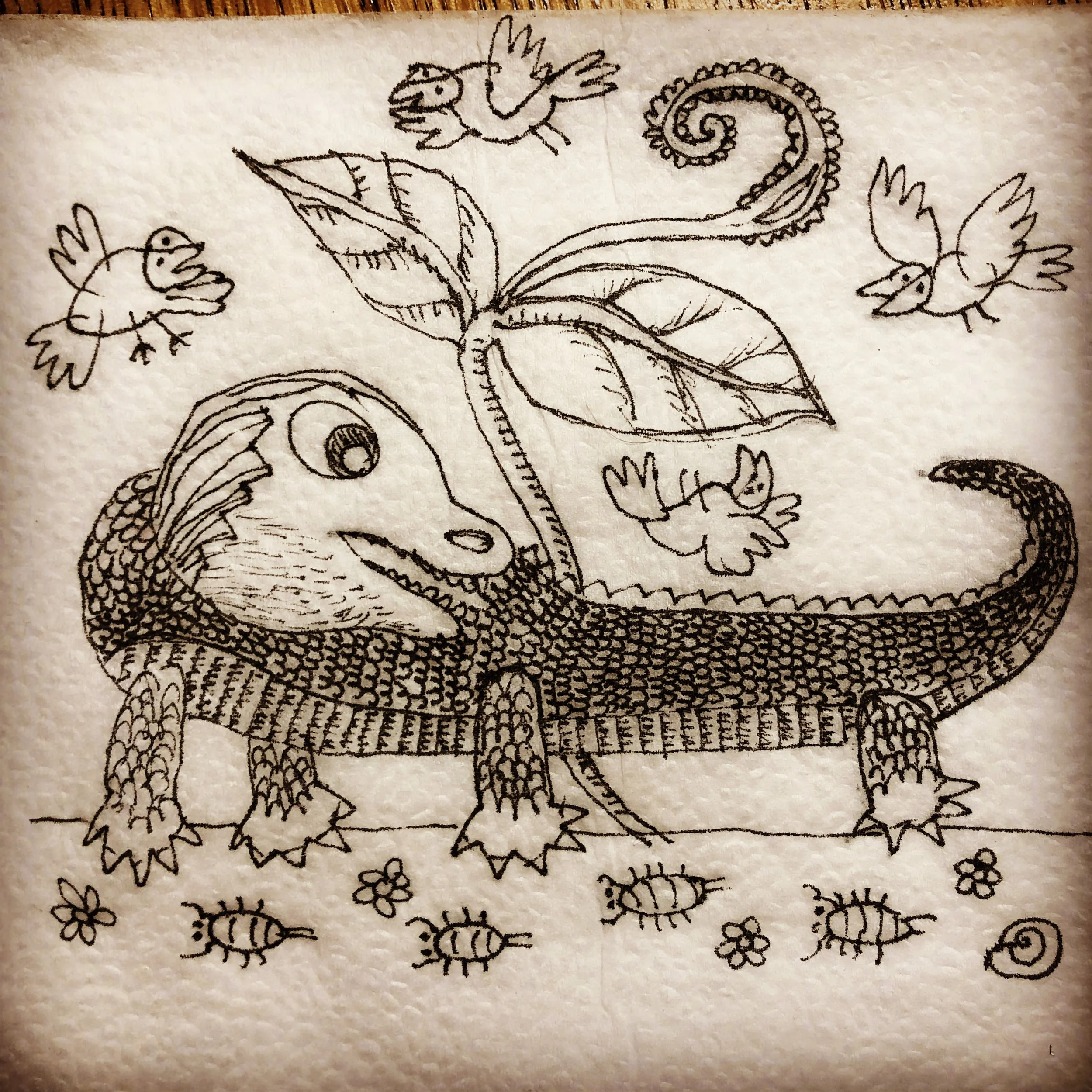 Hagedis Henri / vrij werk