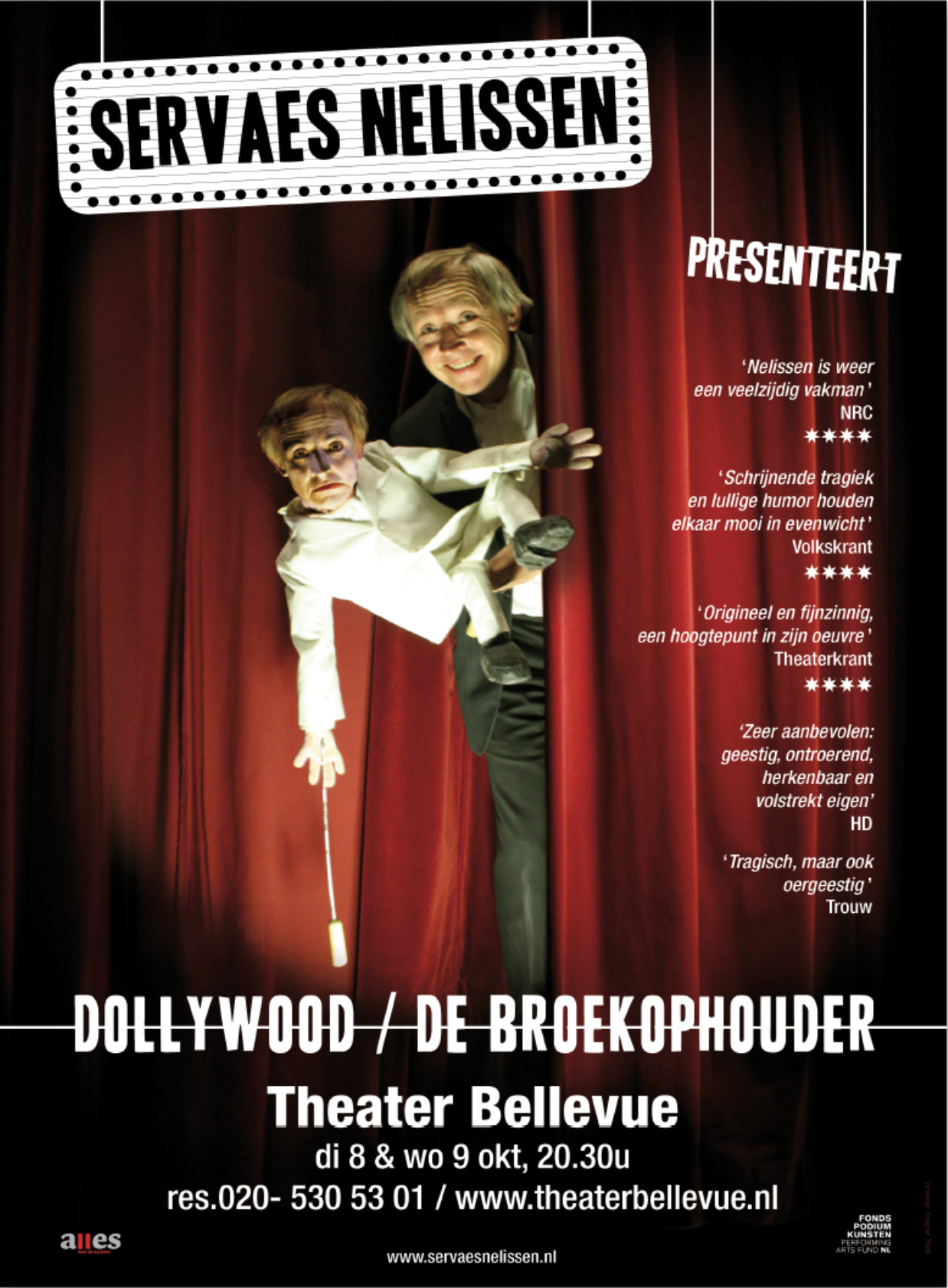 Theater affiche  voor Servaes Nelissen / opdracht