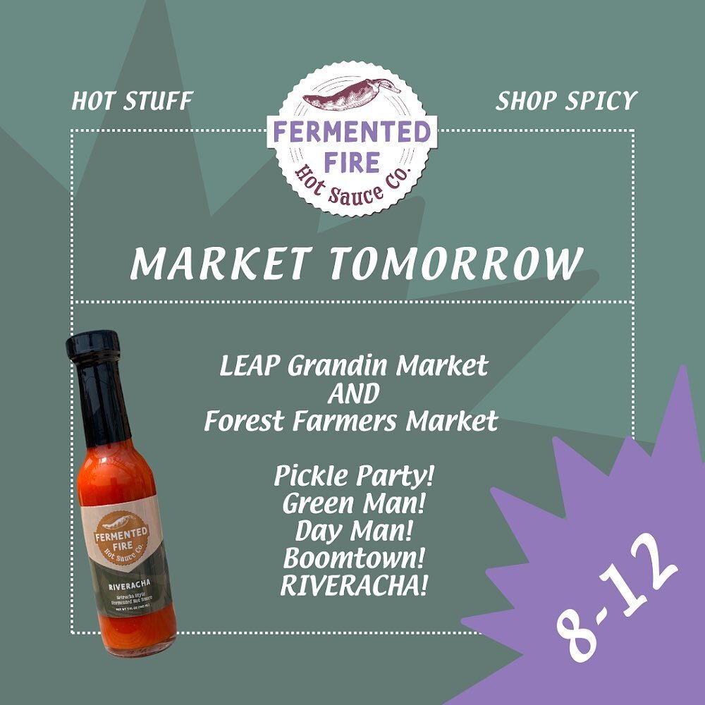 Coming your way to both @leap4localfood Grandin market in Roanoke and the @forestfarmersmarket in Forest tomorrow! 

Want to know when and where we&rsquo;re popping up for the next few weeks? Be sure to check out the events section on our website!