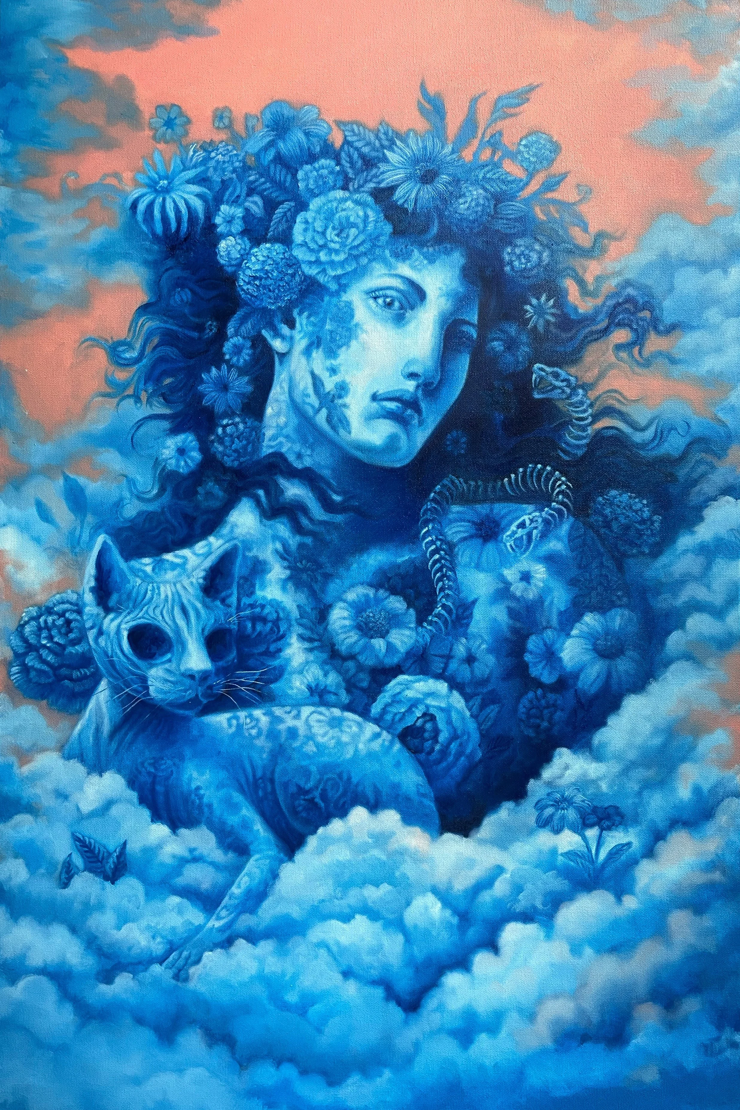 Roan and the Daisies
Oil on Canvas 
 /24" x 36"/ 
2024