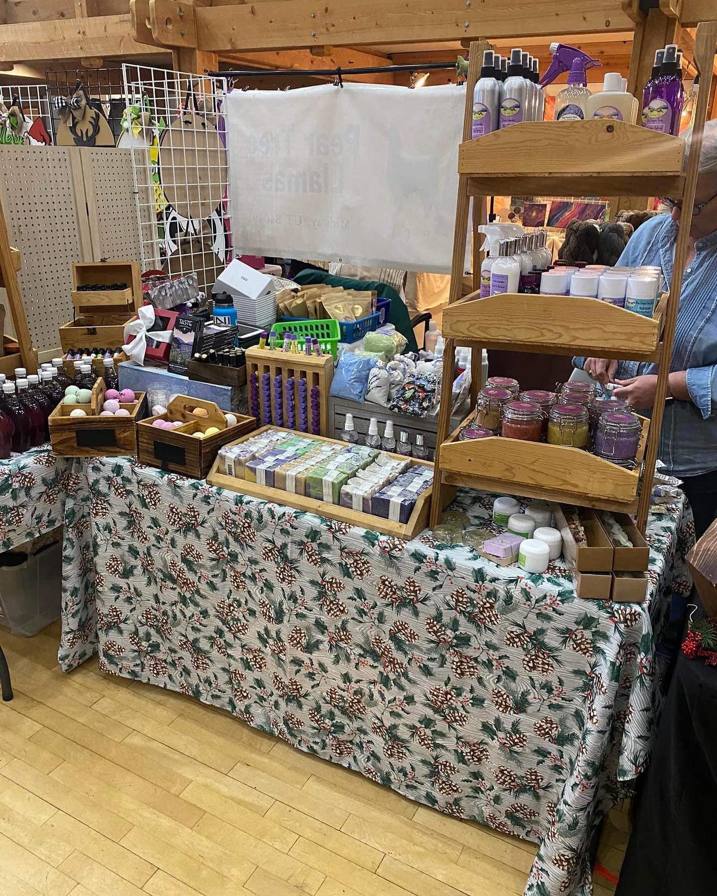 Come see us at Wheeler Farm Holiday Market today and tomorrow 9 to 5! #smallbusinesssaturday #lavender #christmas #holidays #utahsmallbusiness