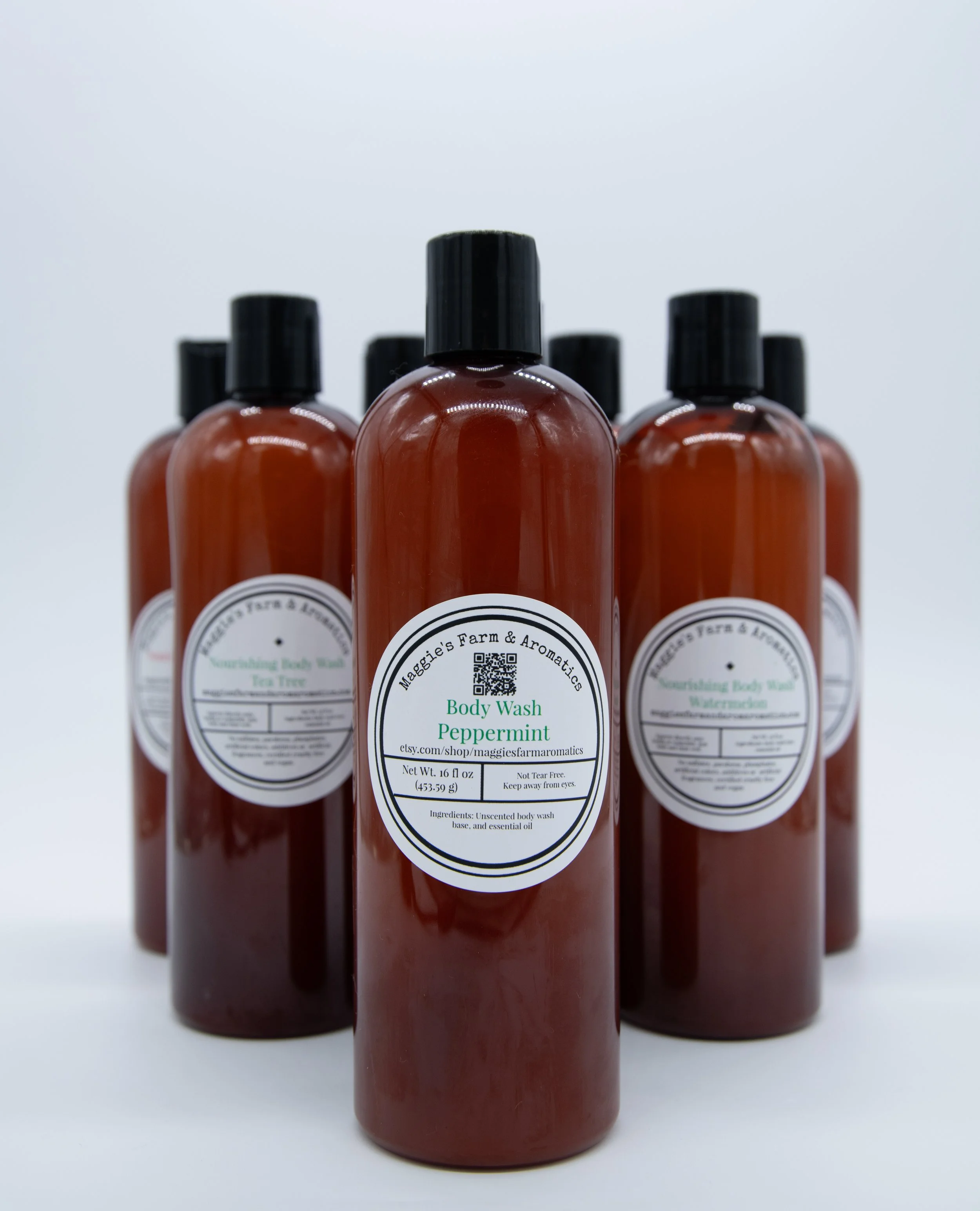 Nourishing body wash with essential oils