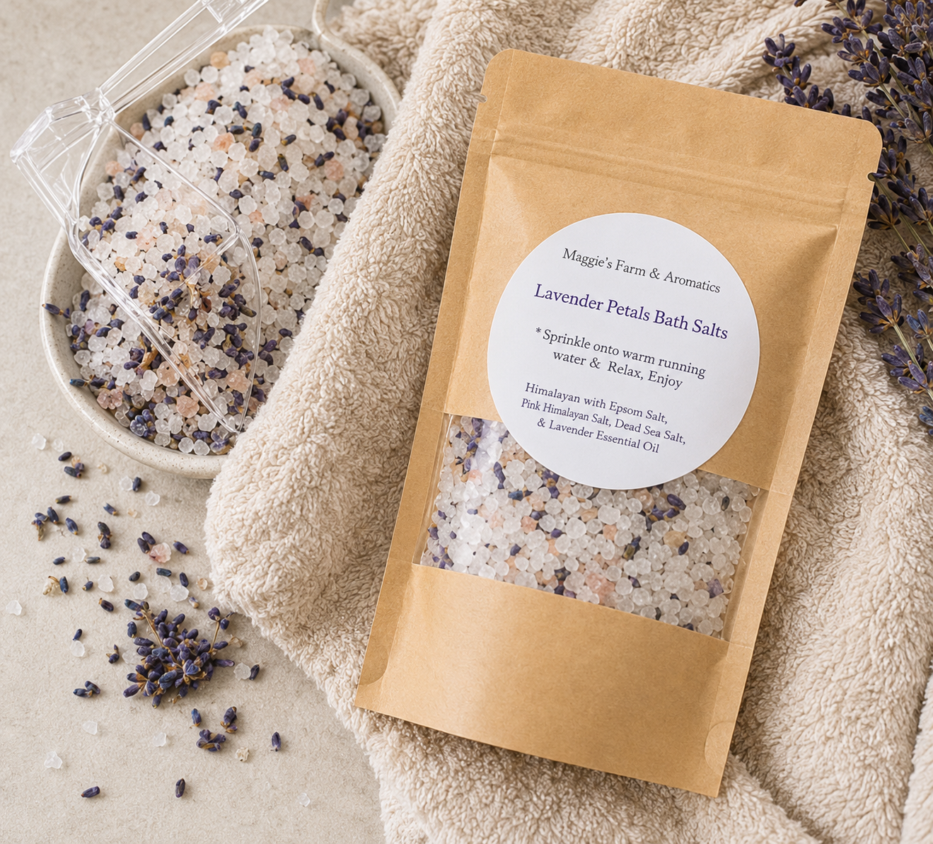 Aromatherapy Bath Salts/ Essential Oil Bath Salts/ Soaking Bath Salt/ Aromatherapy/ Relaxing Bath Salt/ Kid Safe Bath Salt