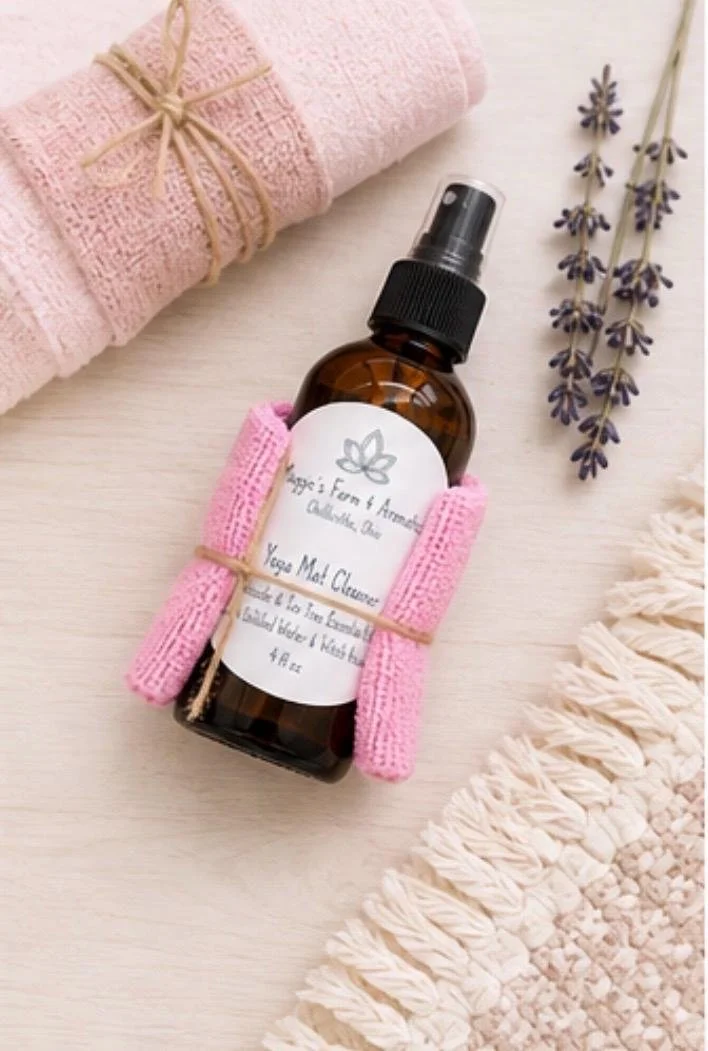 Yoga Mat Cleaner/ Essential Oils/ all natural yoga mat cleaner