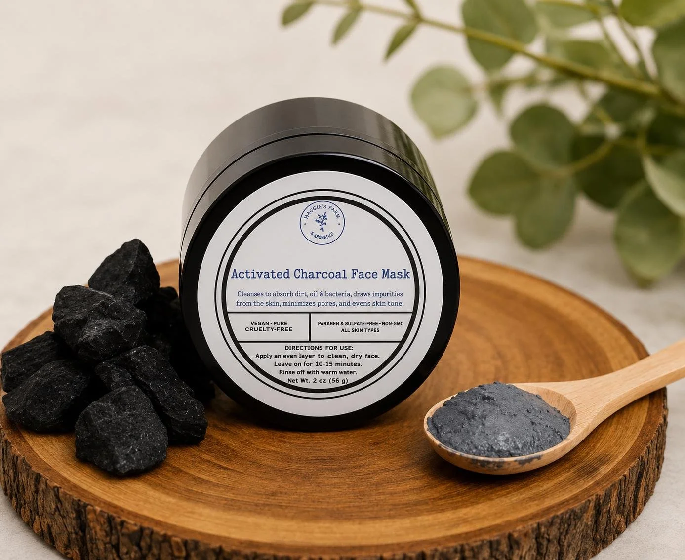 Charcoal Face Mask/ Mask Powder/ Charcoal Powder Face Mask