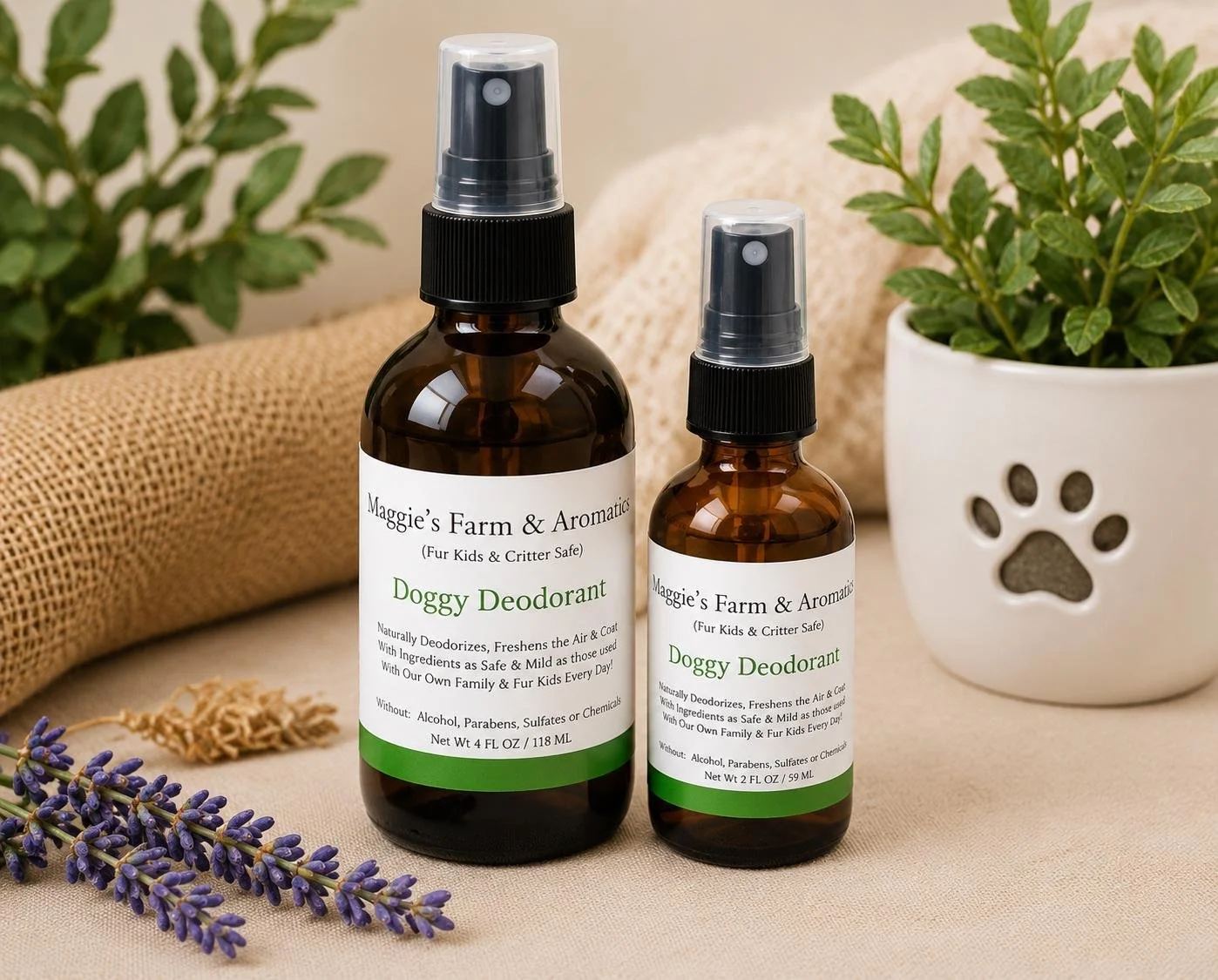 Doggy Deodorant Spray/ Puppy Perfume/ Essential Oils