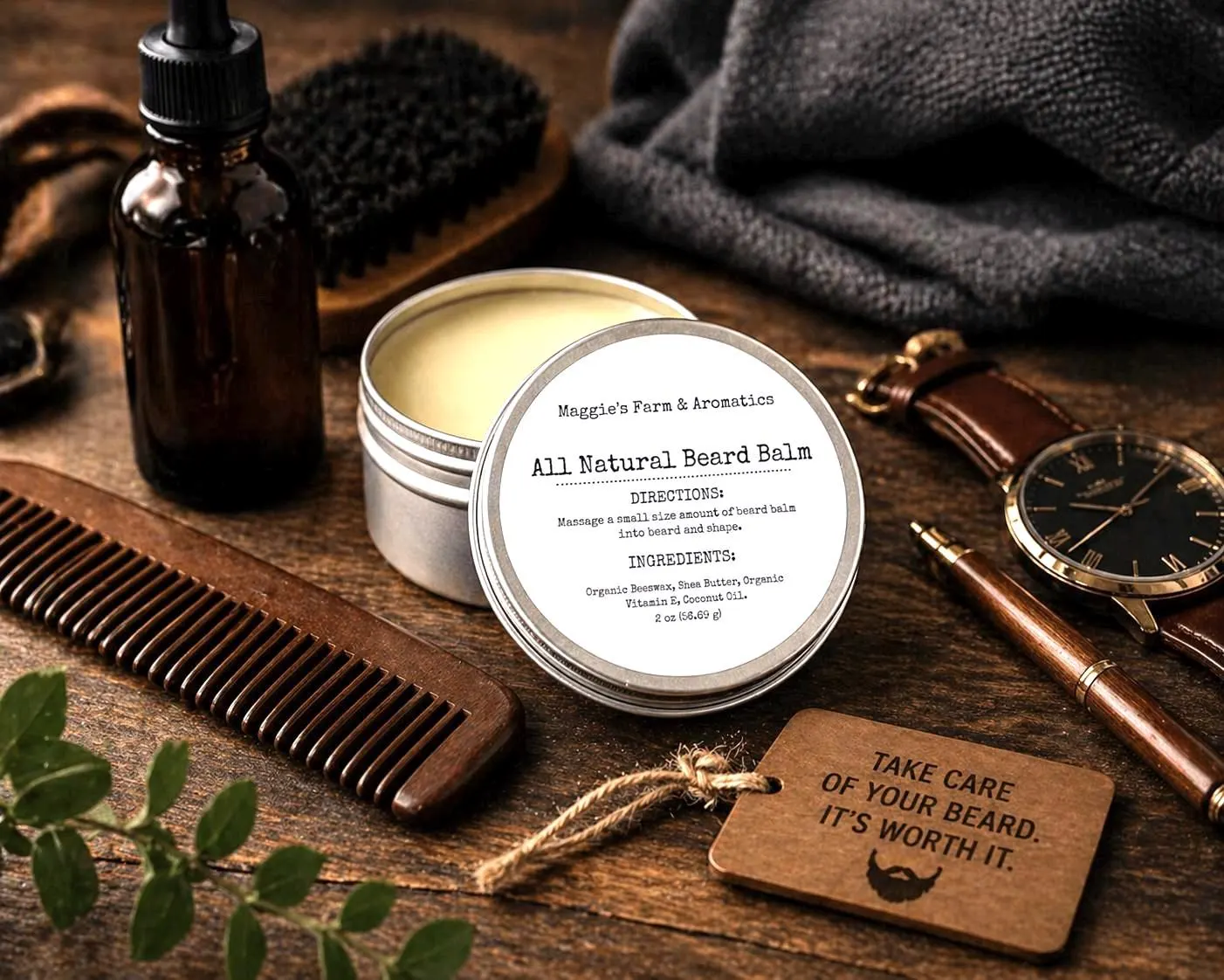 All Natural Beard Balm
