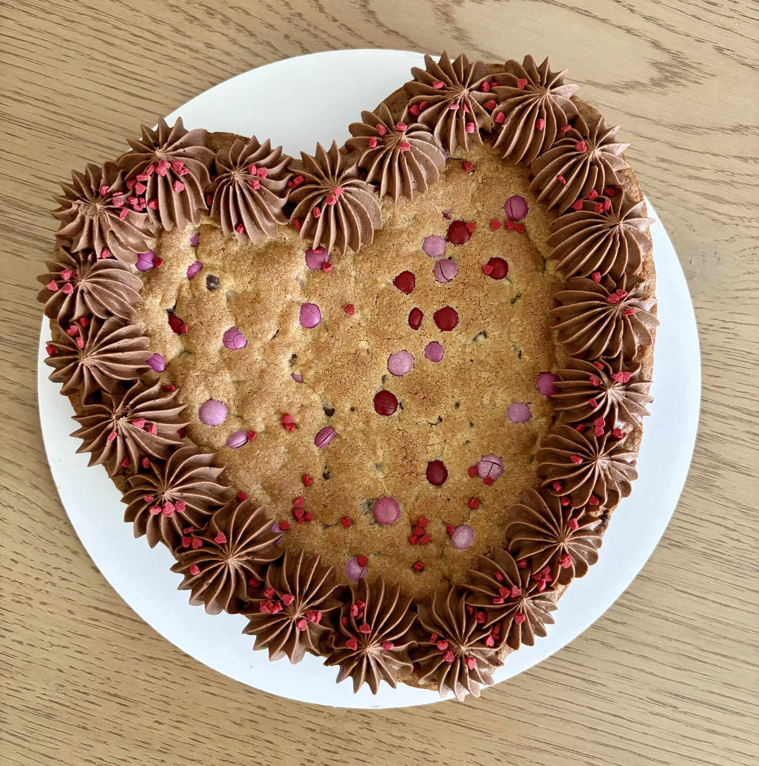 Spread the Love Cookie Cake
