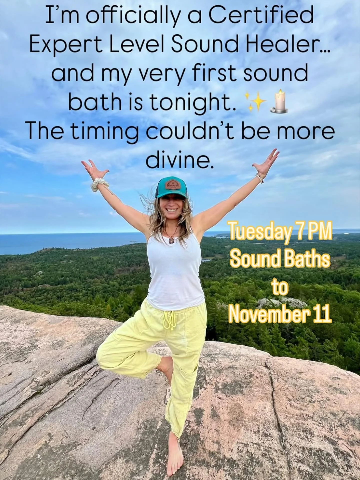 Huge congrats to @carrienovak on completing her sound healing certification! It’s another beautiful way to make a positive impact on our NLY community! 🎶🌟🎵 Join us Tuesdays at 7 PM through November 11. $25 
What is a sound bath? An hour lon