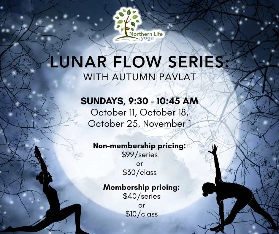 Join Autumn Pavlat for a 4-week journey exploring the lunar cycle through movement, reflection, intention-setting, and journaling. Each week invites you to work with a different phase of the moon&mdash;from grounding and planting intentions at the Ne