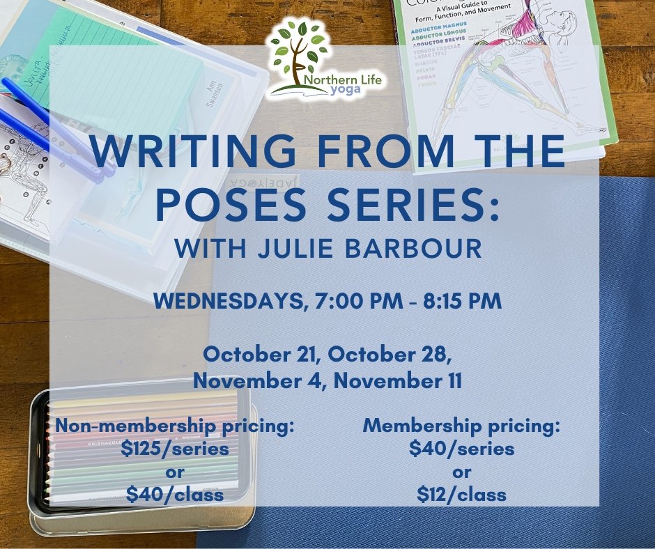 There's more to a yoga pose than the shape of the body.

In Writing from the Poses, Julie Barbour invites you to explore the traditional roots of yoga and discover how its stories and teachings can meet you in your everyday life. Through movement, st