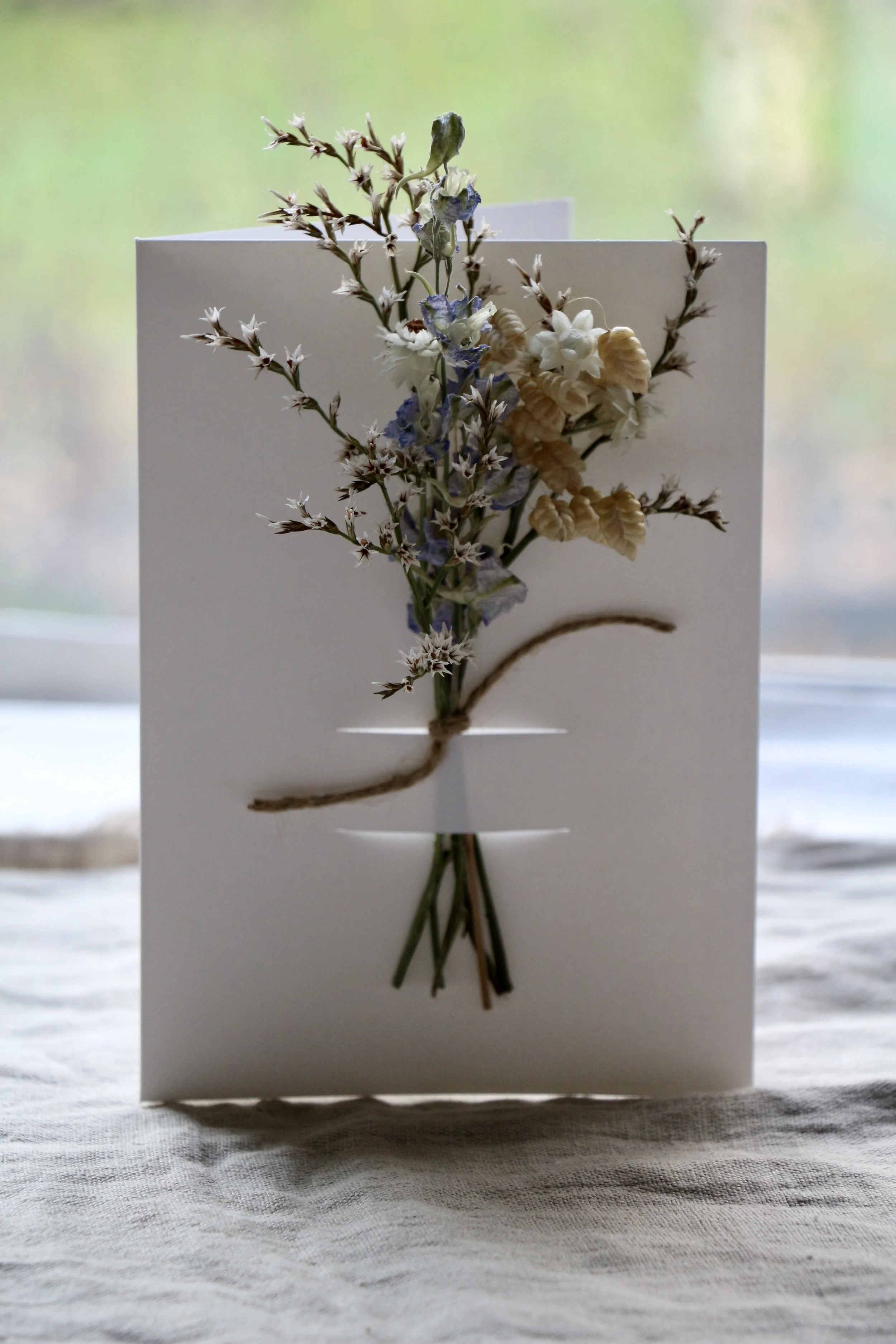 dried flower card