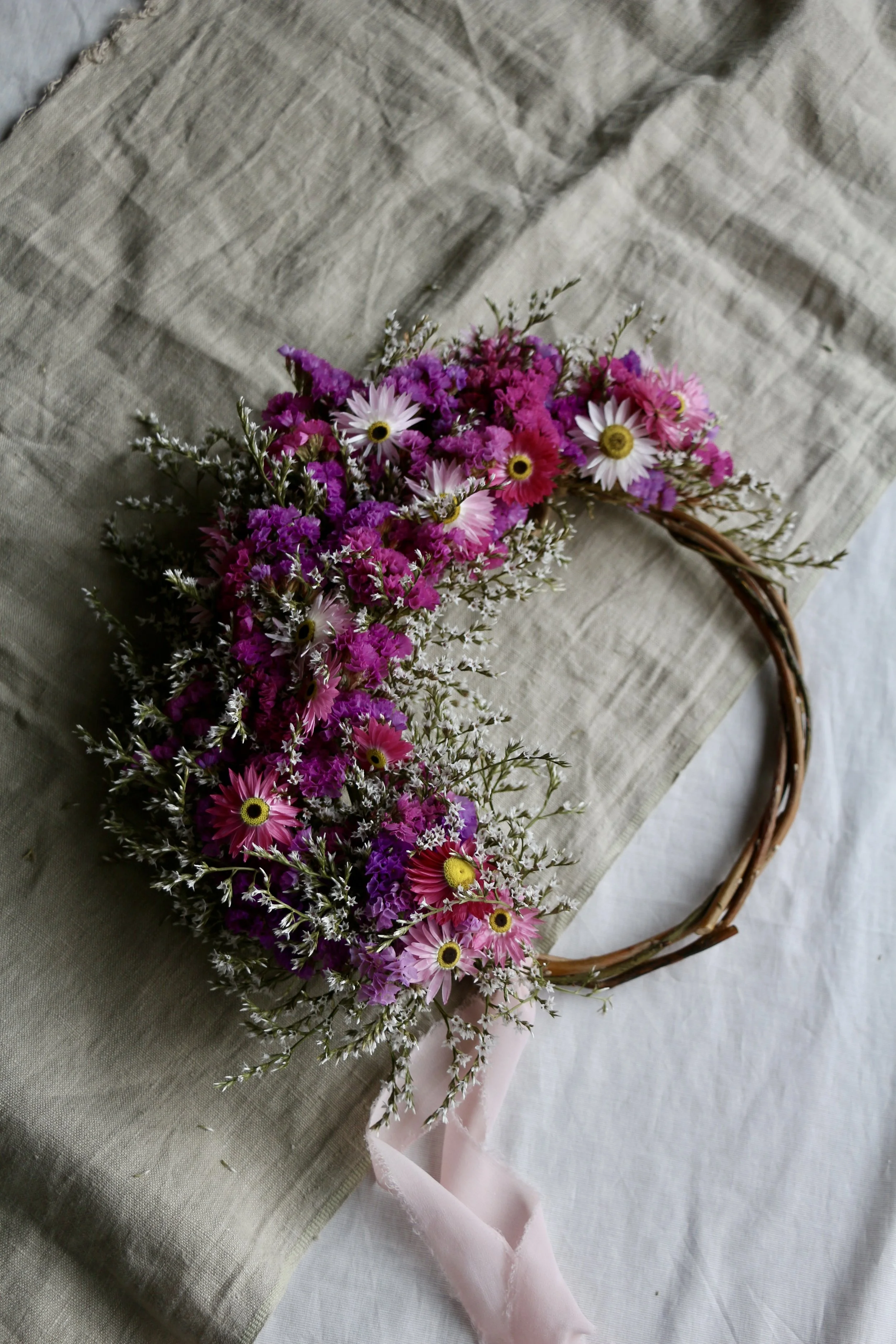 dried flower wreath