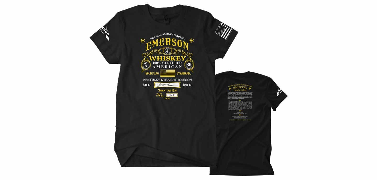 Whiskey Bourbon Label T-Shirt