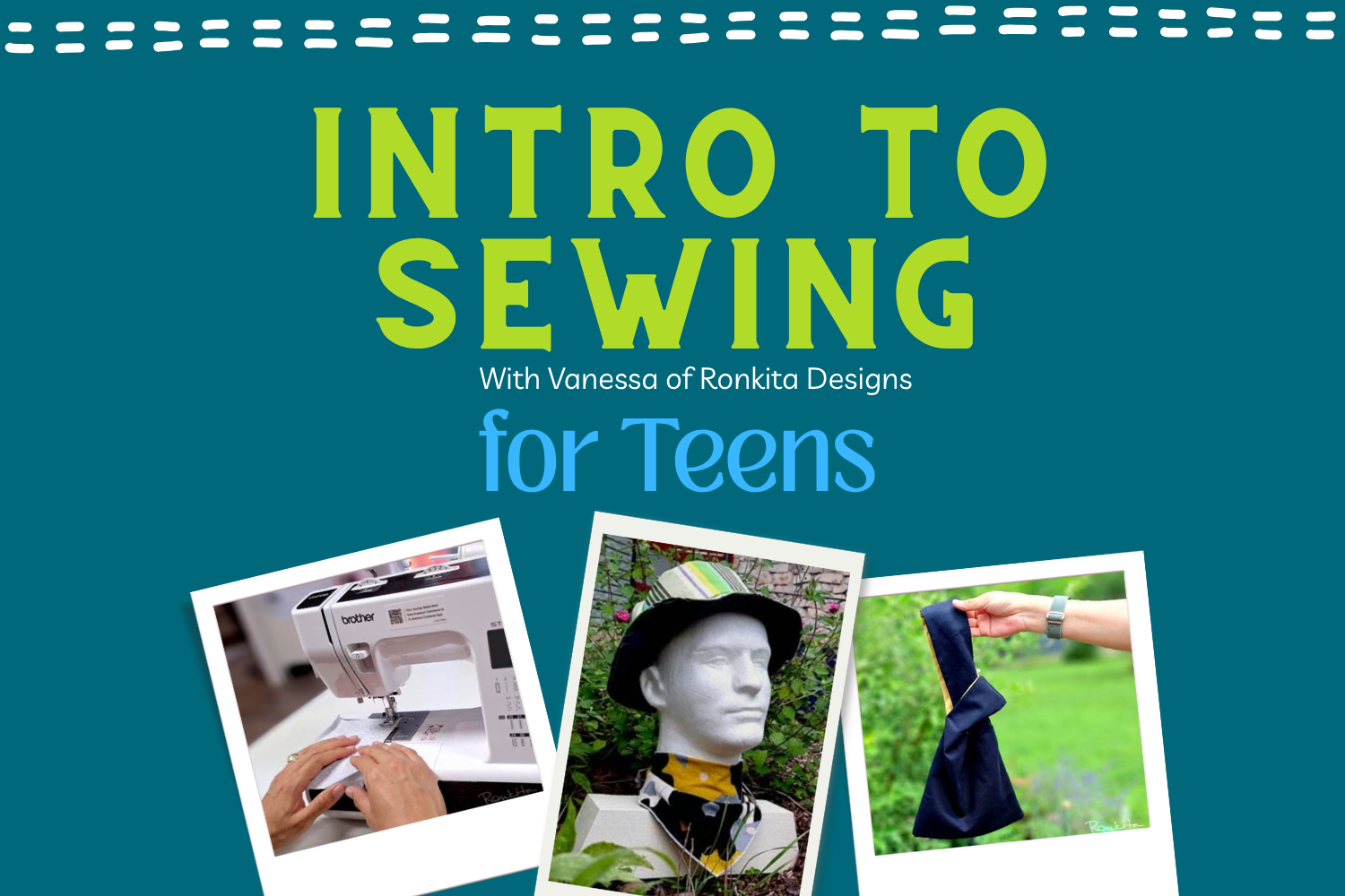 3-Day Fashion Accessories Summer Sewing Course for Teens