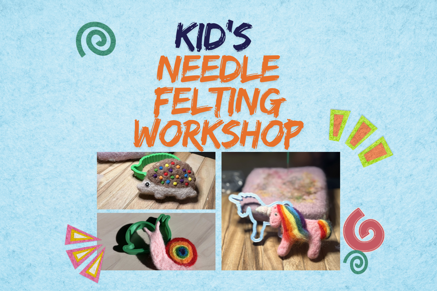 Kid's Needle Felting Workshop: Pocket Pets