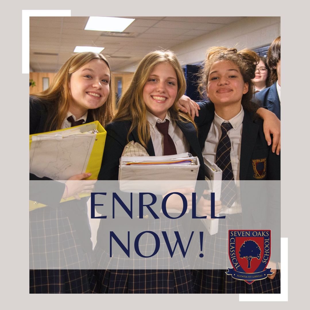 Enroll Now!
Seven Oaks is currently accepting applications for the 2024-2025 academic year. Seven Oaks is a tuition-free, public K-12 charter school located in Ellettsville, Indiana. Learn more at www.sevenoaksclassical.org