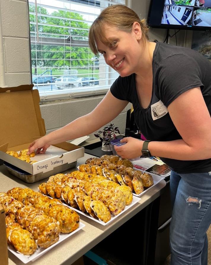 Our teachers are being spoiled for this Teachers Appreciation Week! Thank you to our PTCA and The Caffeinated Cook for the delicious scones. Our teachers work so hard and they are grateful for this sweet treat!