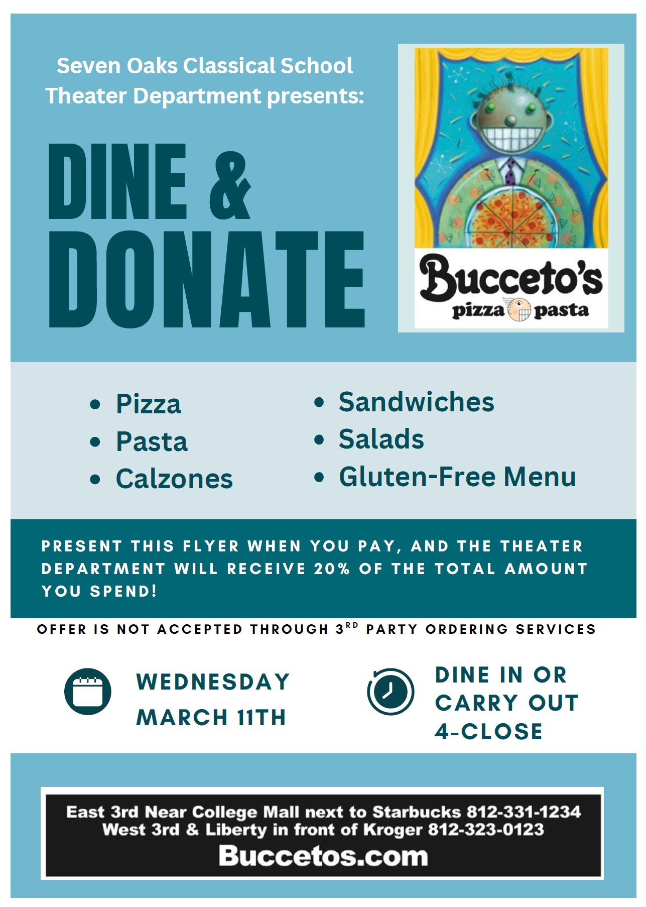Dine & Donate for Theater
