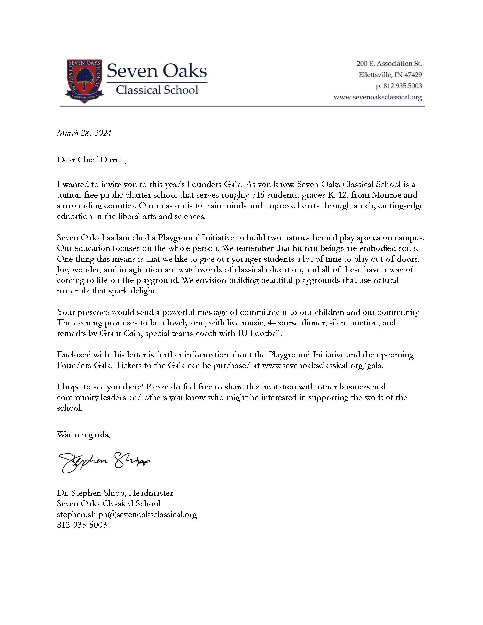 Invitation Letter