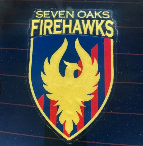 Athletics: Firehawks Window Decal