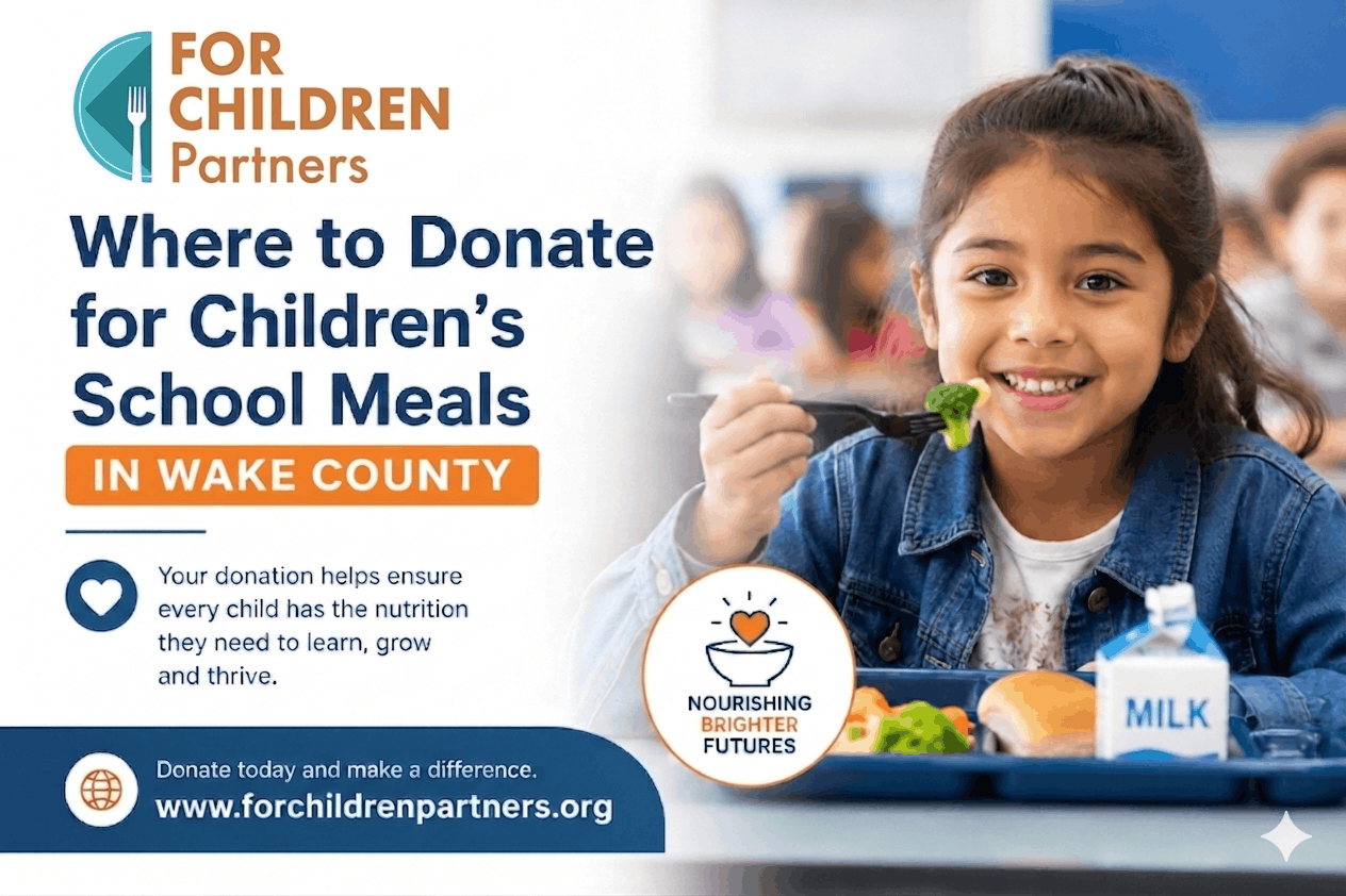 Where to Donate for Children’s School Meals in Wake County