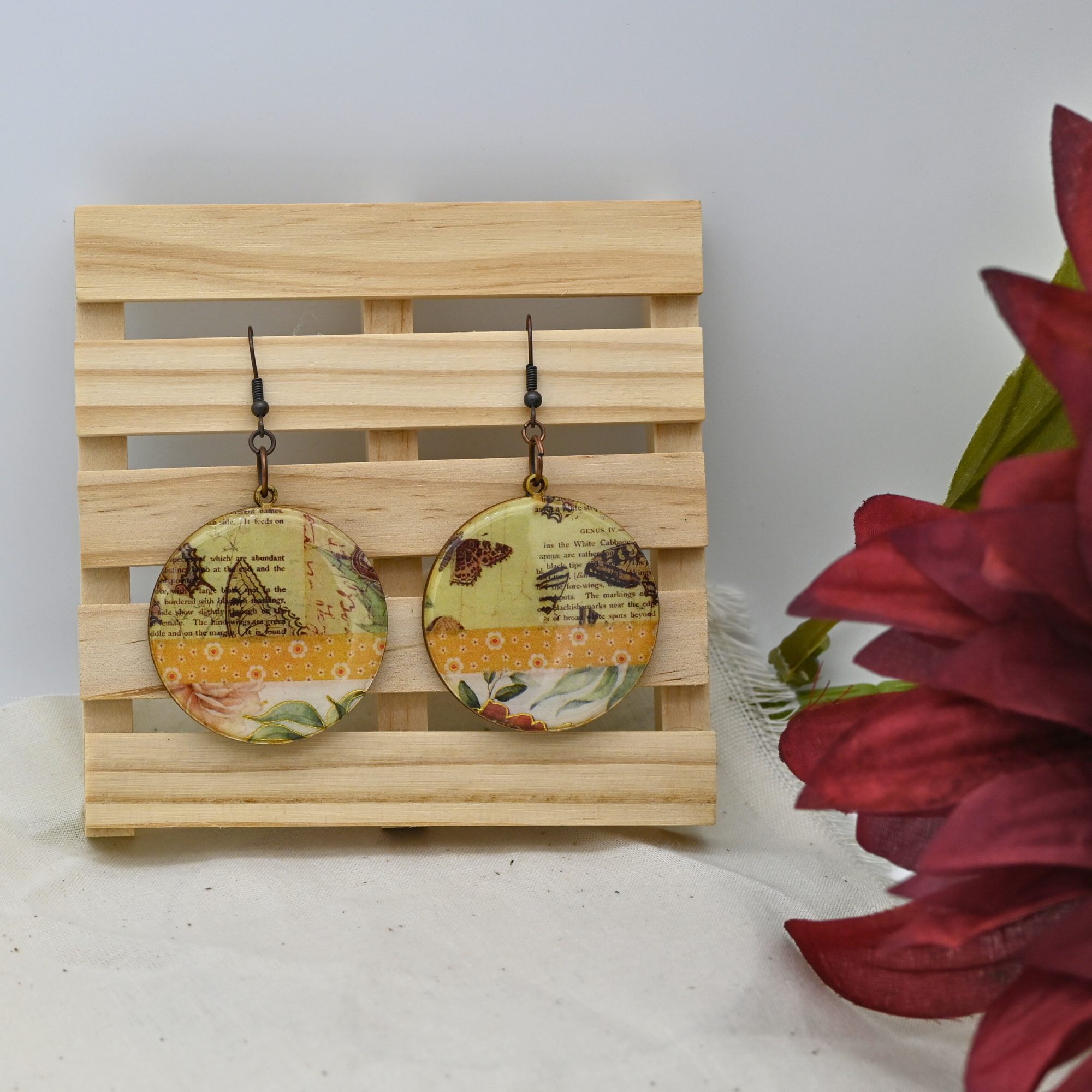 Butterflies and Fabric - Large Circles (#14)