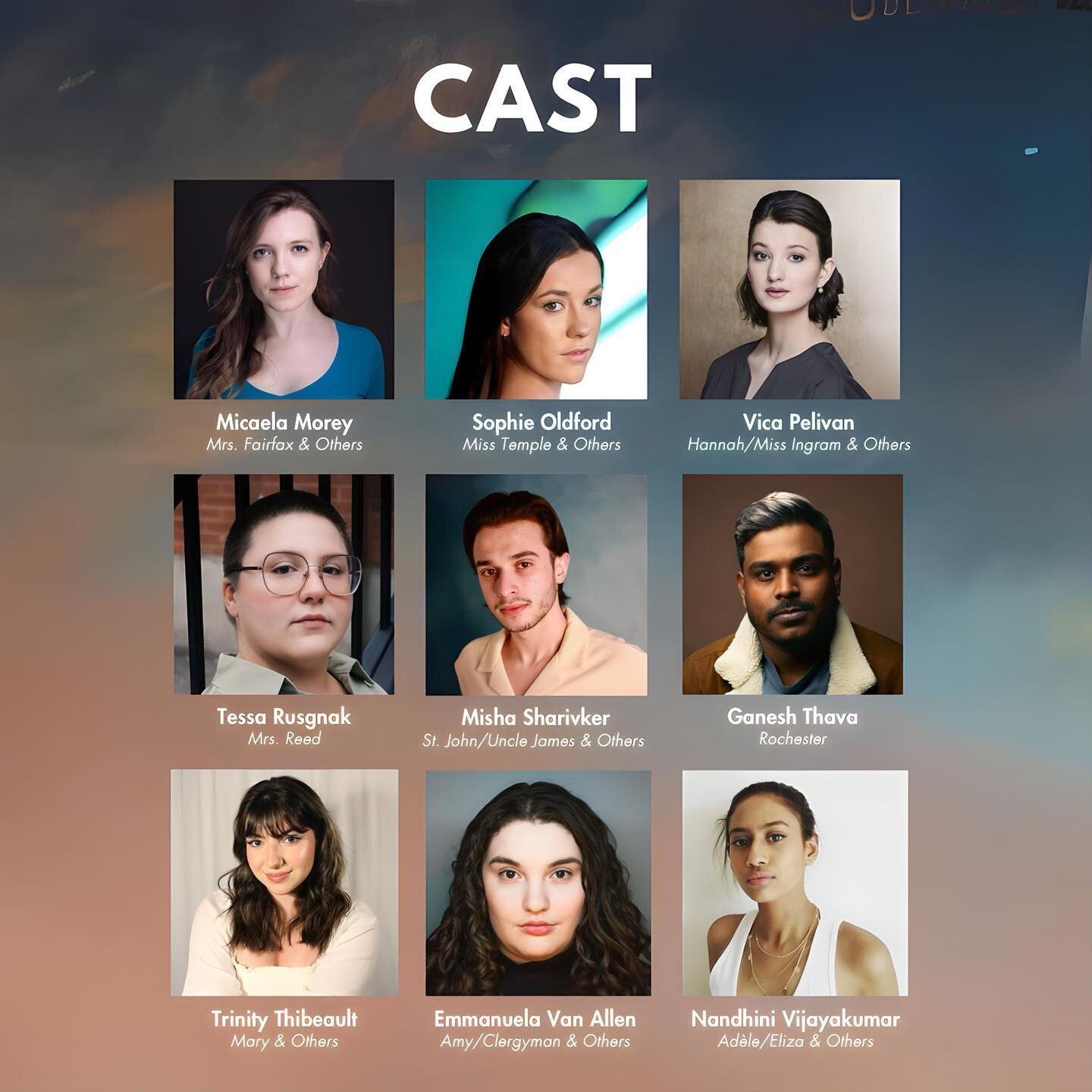 PRESENTING THE CASTING FOR JANE EYRE.

JANE EYRE, the first show of out 23/24 season opens on Wednesday November 8th, 2023. Book your tickets now at the link in our bio.
One of literary history&rsquo;s great characters brought to life by one of Canad