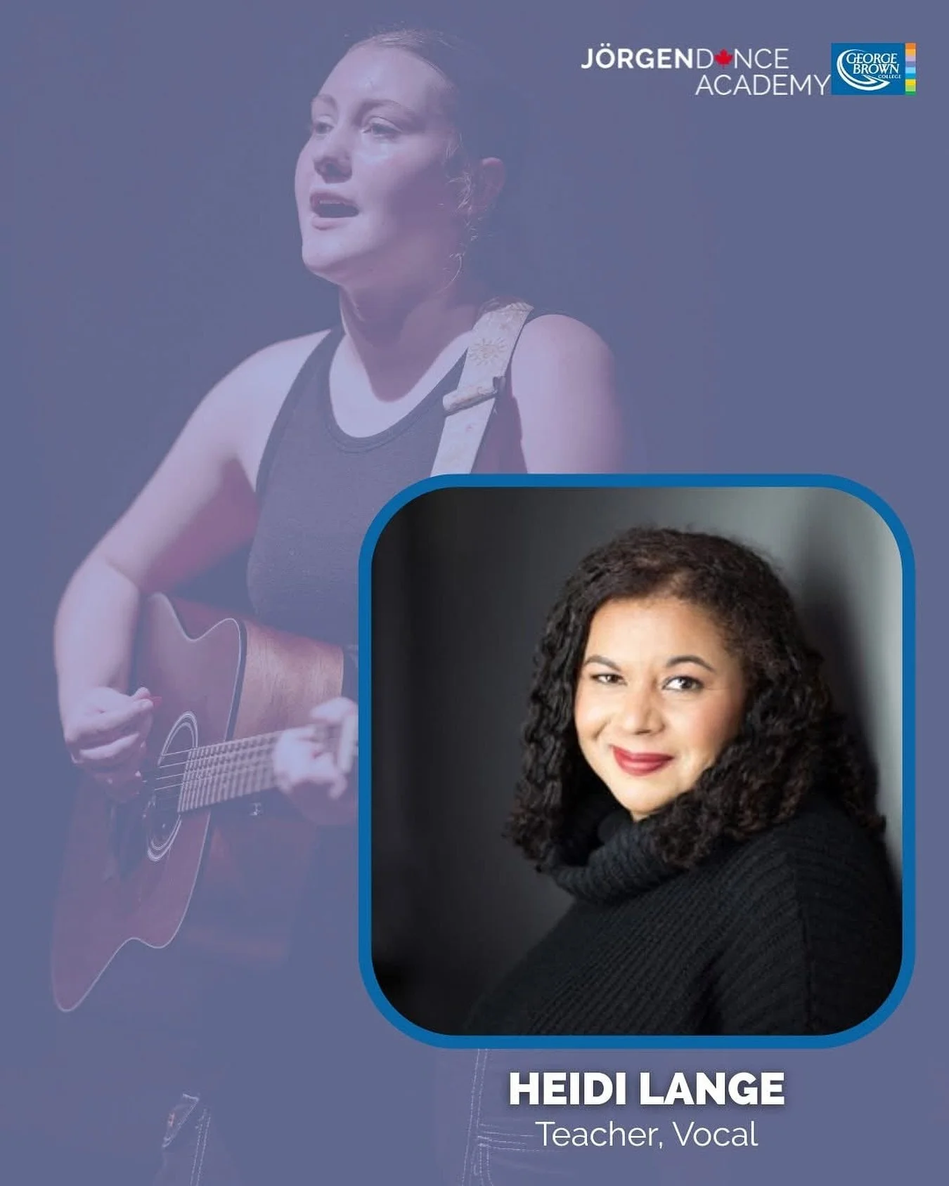 🌟FACUTY SPOTLIGHT: Meet Heidi Lange &mdash; With over 22 years teaching vocal, piano &amp; musical theatre + a thriving jazz/pop performance career 📍Toronto, Heidi Lange brings her expertise to inspiring singers at #GeorgeBrownDance.🎶🎤 Learn more