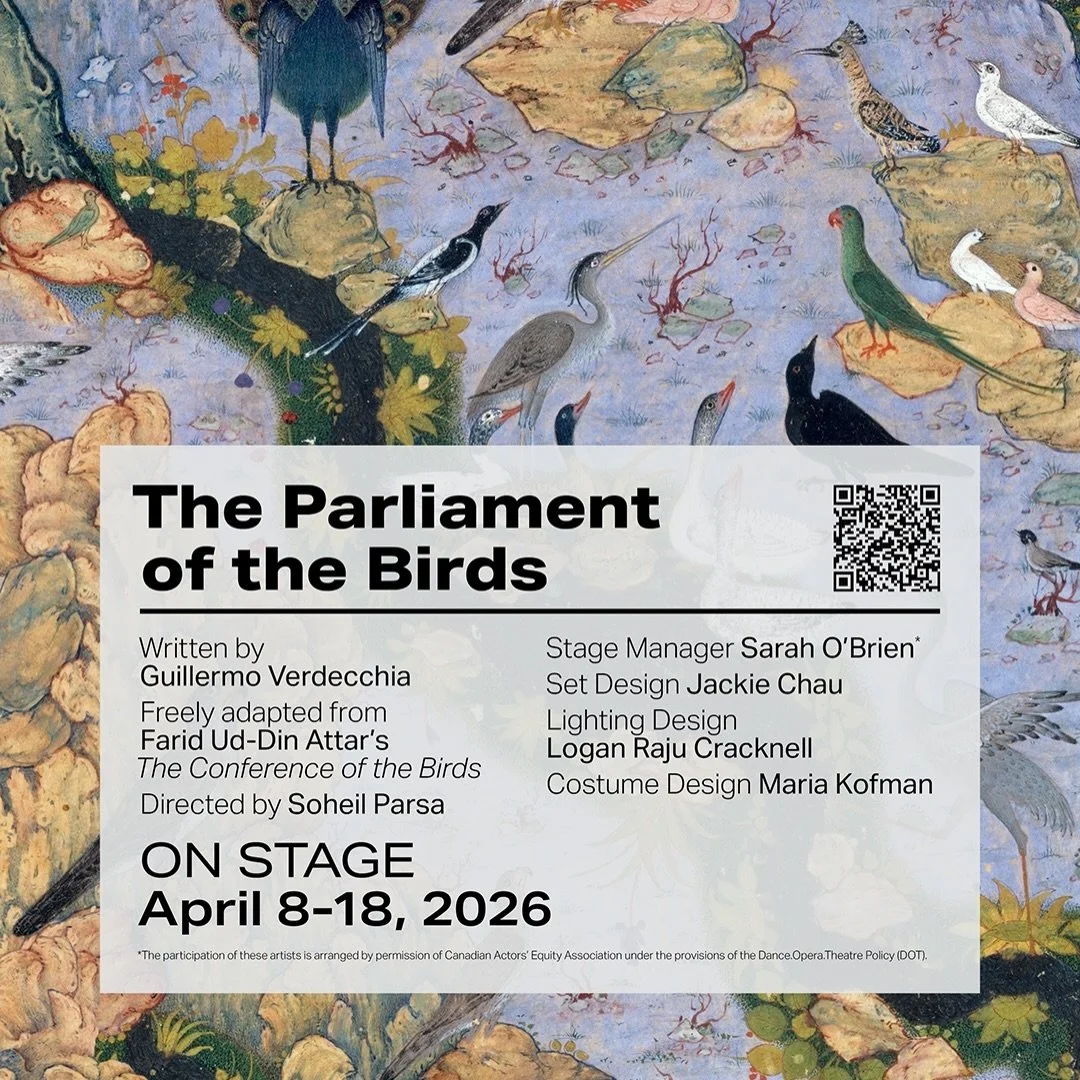 George Brown Theatre School Presents: The Parliament of the Birds! 🪽🦅🌳🦆🗺️

When the call goes out the birds of the world &ndash; all sizes, colours, and abilities &ndash; gather as one great flock, and embark on an epic journey in search of self