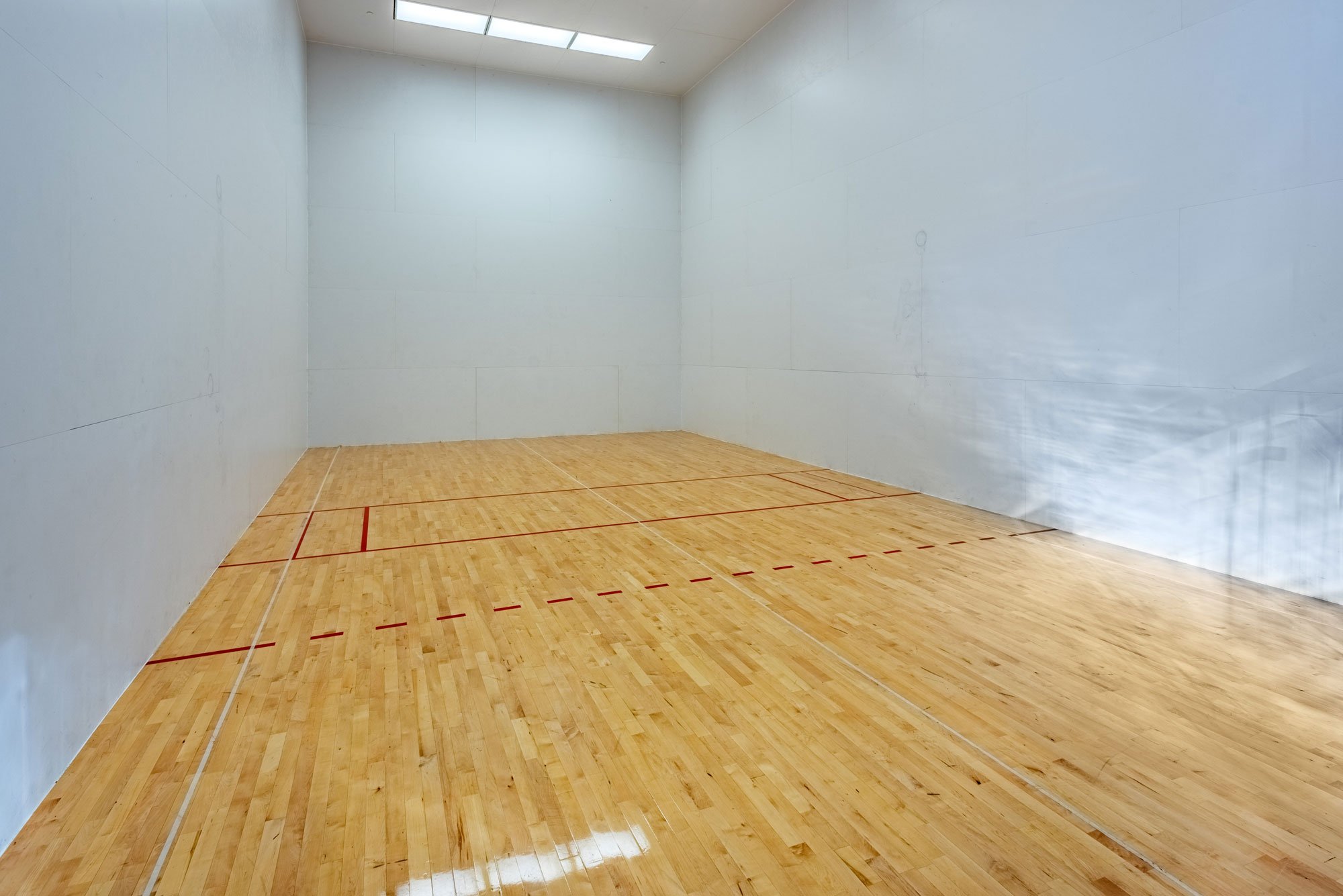 Indoor basketball and racquet ball courts