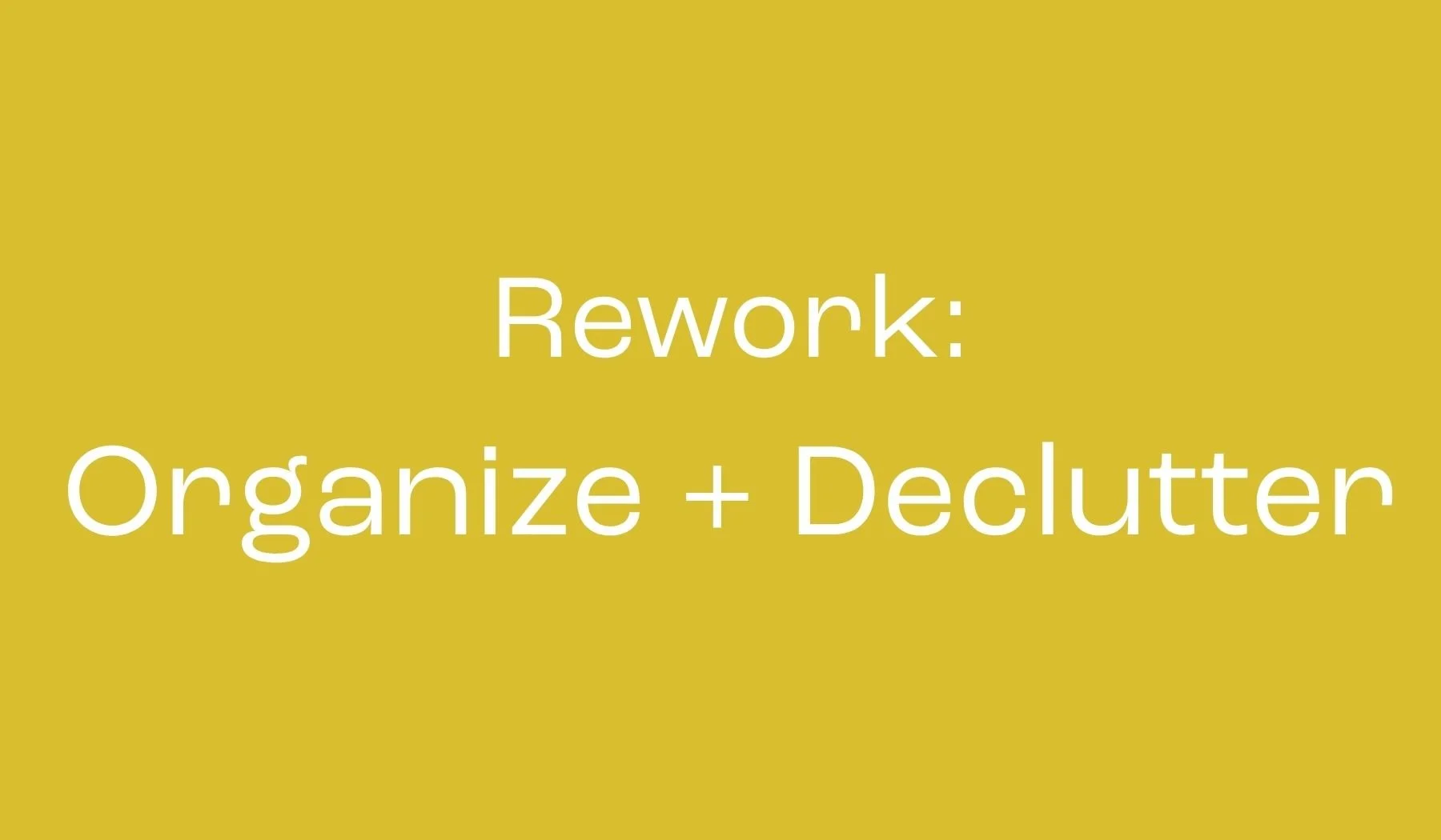 Routine Rework pattern