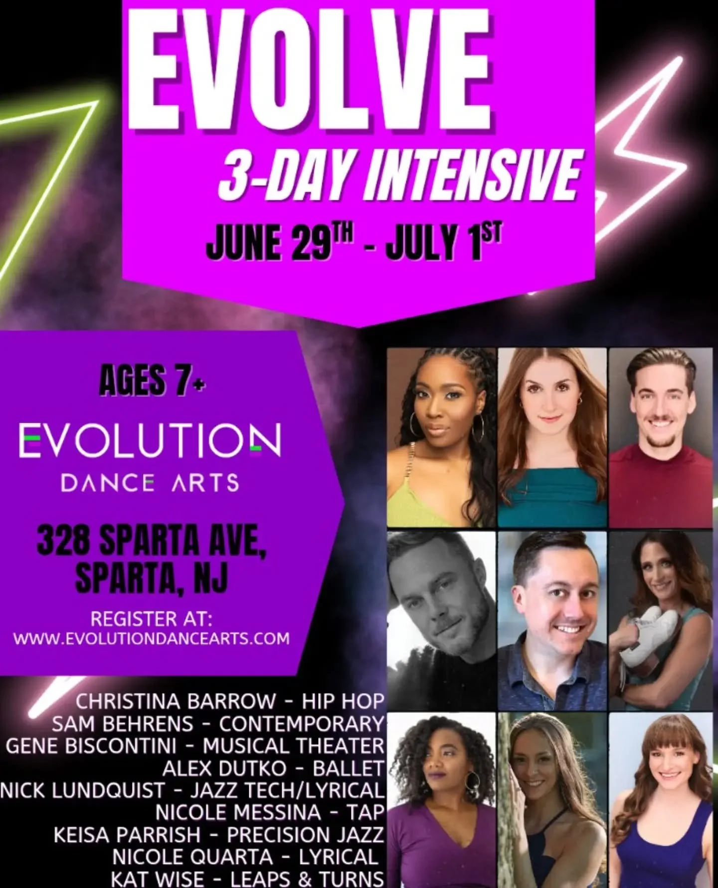 ☀️Kick your summer off with the Evolve: 3 Day Intensive!!

📅Monday, June 29th - Wednesday, July 1st

Register at www.evolutiondancearts.com/evolve-3-day-intensive

#dancenj #danceintensive #spartanj #sussexcountynj