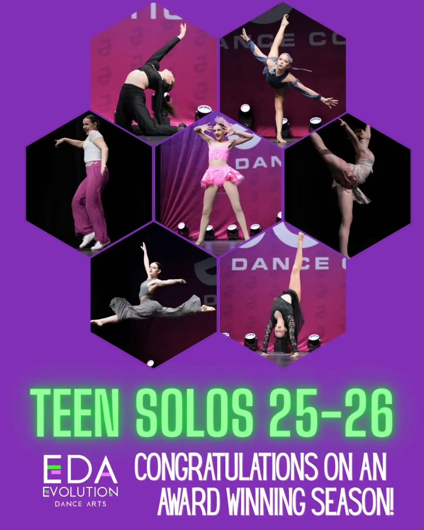 🌟 Congratulations to our Teen soloists on an amazing season!! From Titles, Special Awards, &amp; Scholarships to the pure joy you bring on stage and behind the scenes we couldn't be prouder!! 💜💚

#dancenj #dancecompetition #spartanj #sussexcountyn