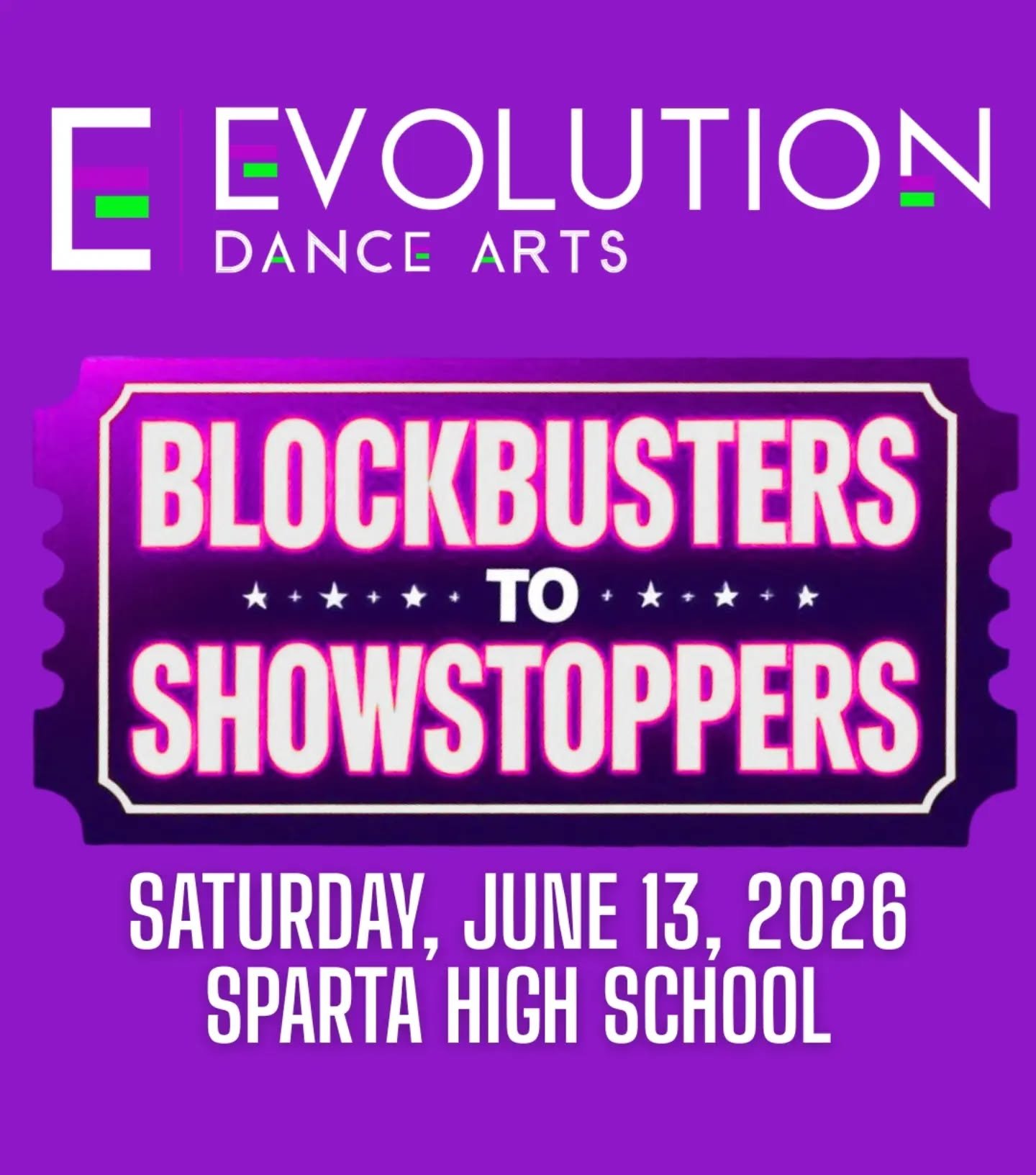 It's recital week!!! 🎉💜💚

Check the recital page on our website for Dress Rehearsal &amp; Recital day information. 

www.evolutiondancearts.com/recital-2026